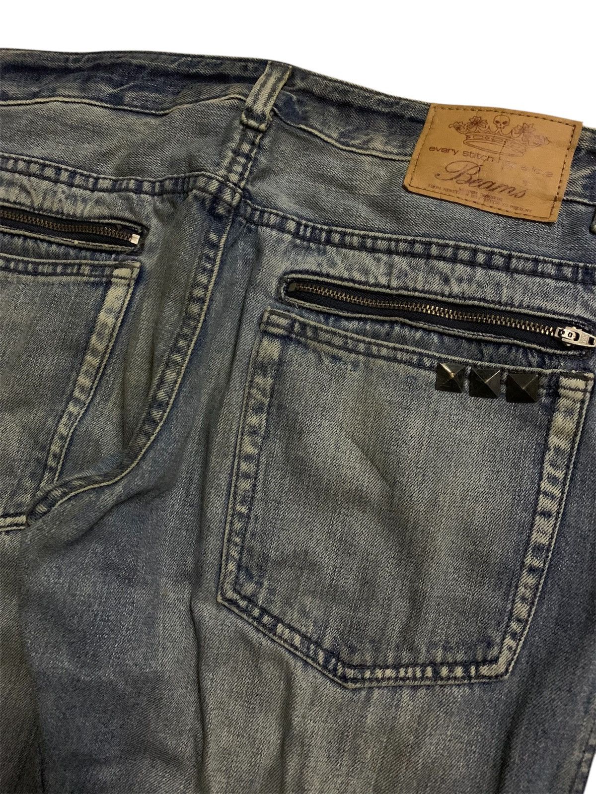 Beams Plus × Vintage 🔥Vintage Beams Japan Ripped Deinm Size US 35 - 4 Thumbnail