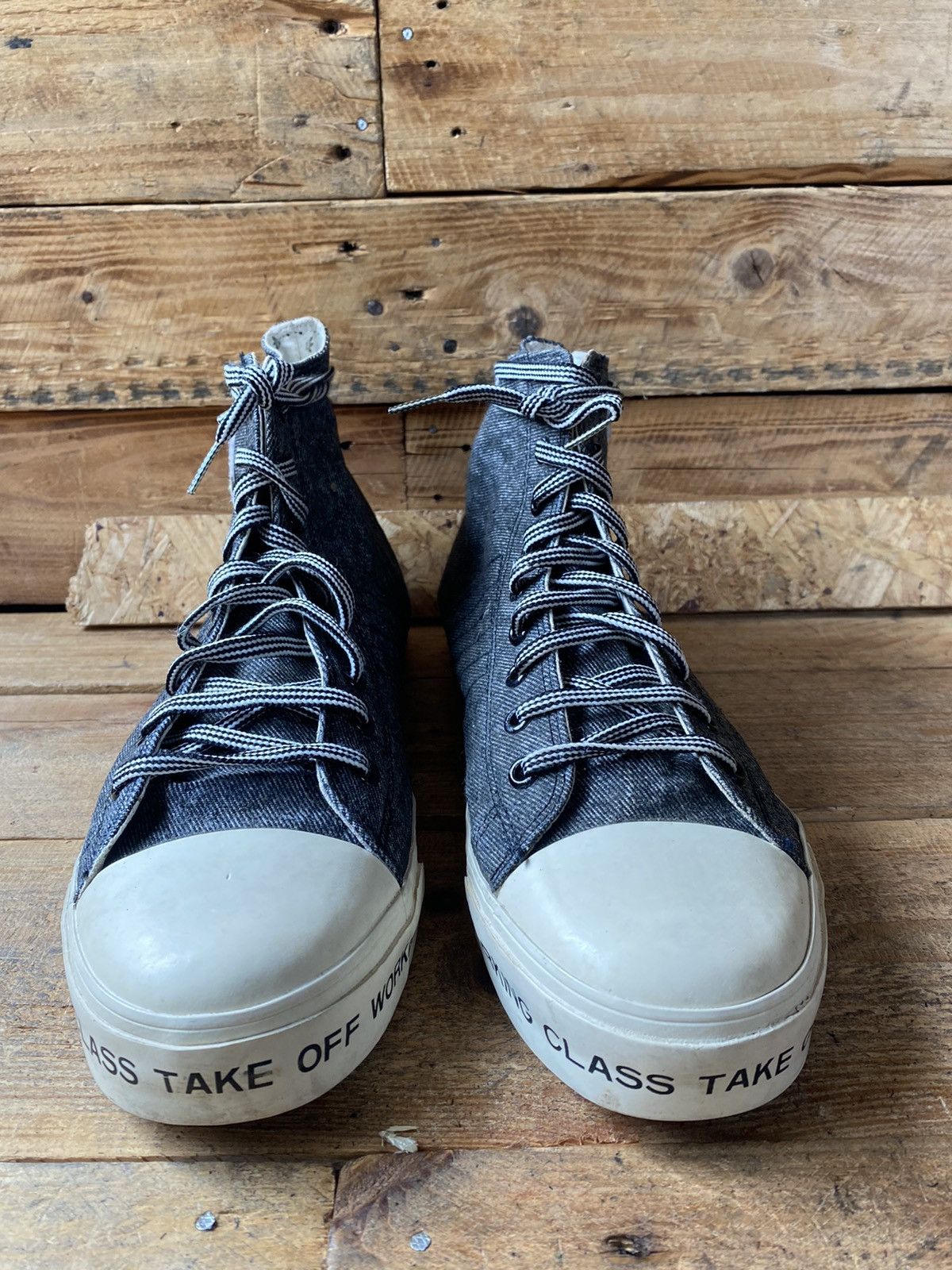 Adidas × Vintage Vintage Adidas nizza, take off working class hi-top sneaker Size US 12 / EU 45 - 5 Thumbnail