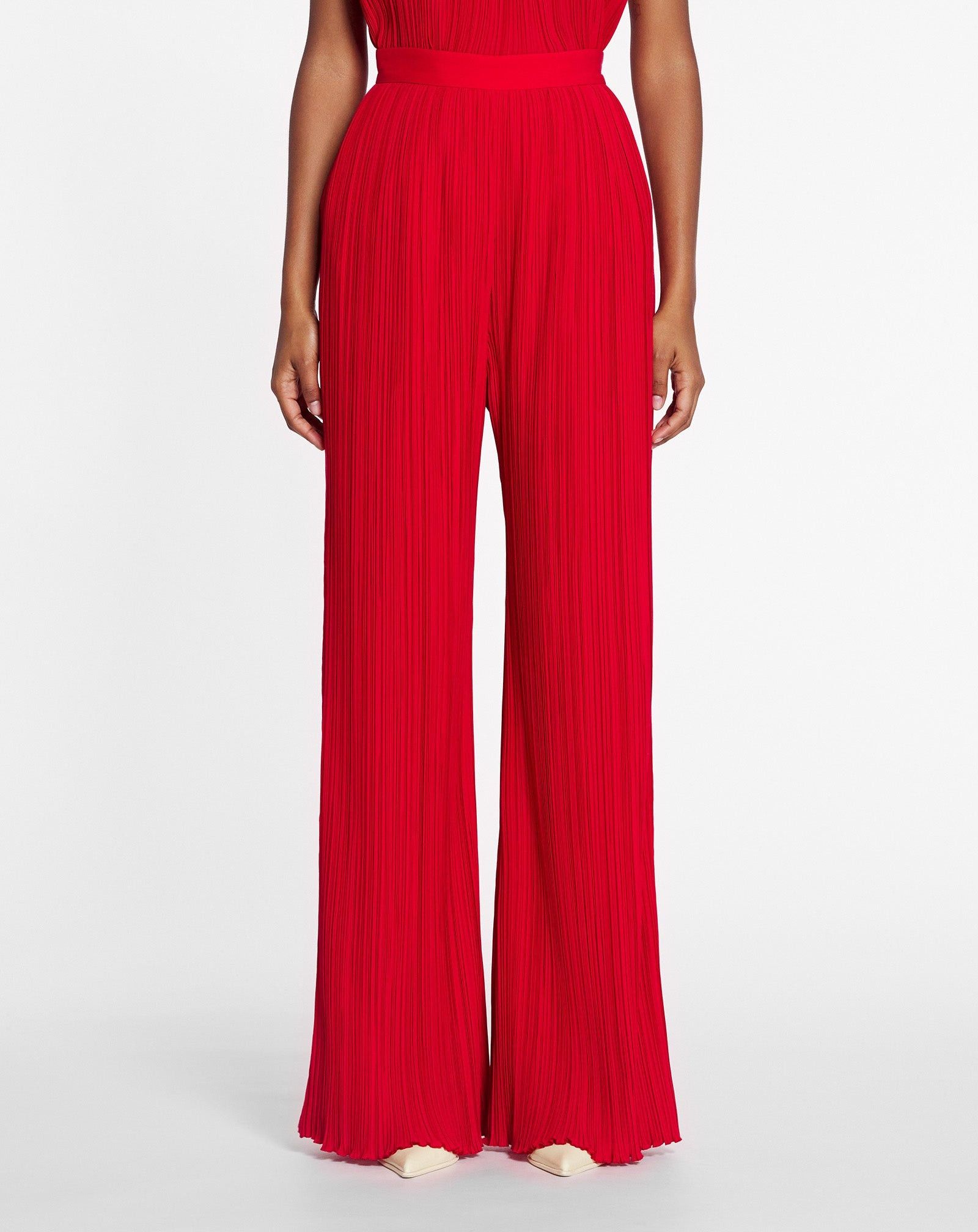 Lanvin o1y0326 Sweatpant in Red Size 26" / US 2 / IT 38 - 2 Thumbnail