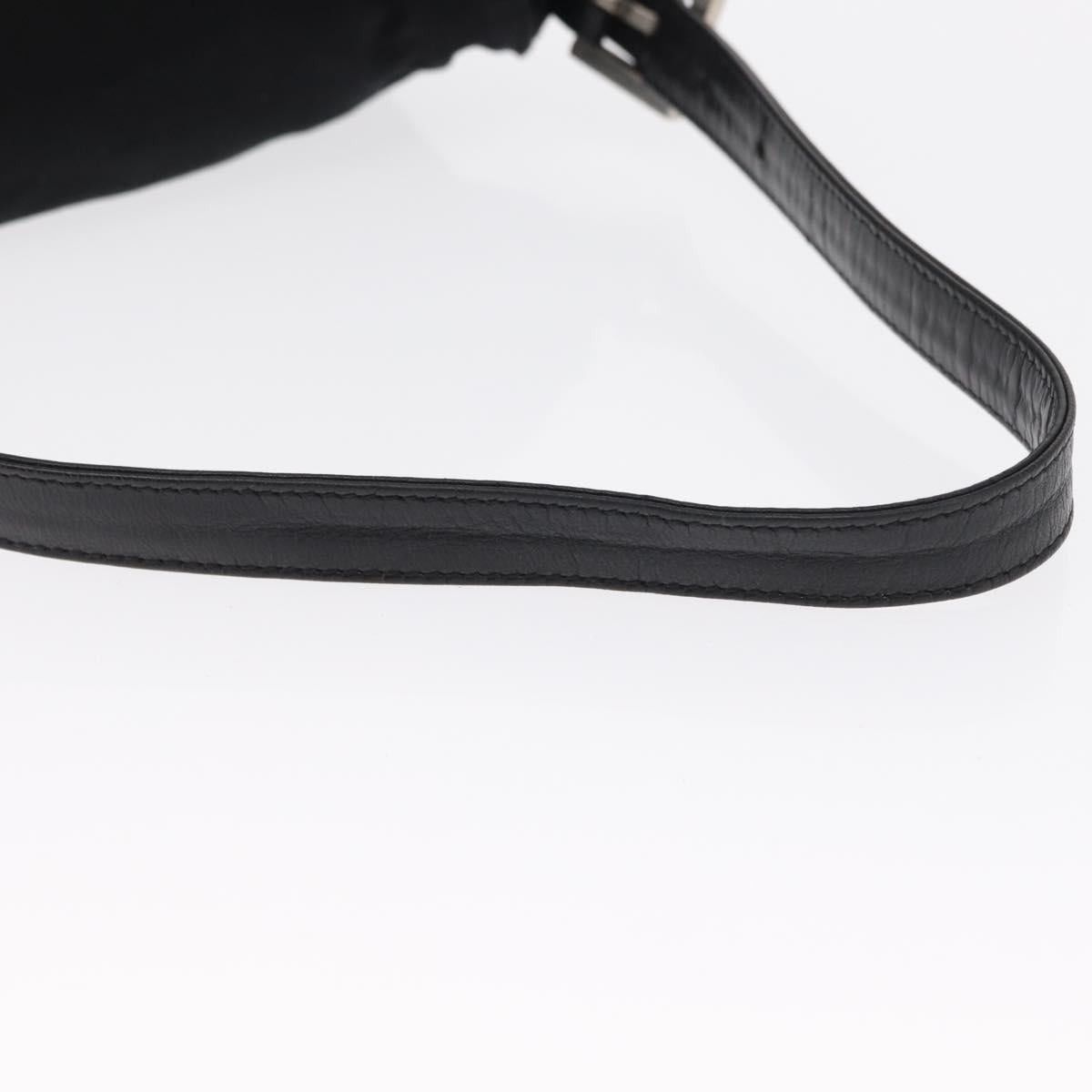 Fendi FENDI Mamma Baguette Shoulder Bag Nylon Black Silver Auth Size ONE SIZE - 7 Thumbnail