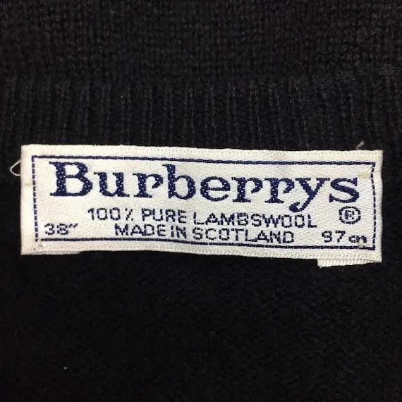 Burberry BURBERRY Knitwear Pure Lambswool V-Neck Sweatshirt Sweater Size US M / EU 48-50 / 2 - 7 Thumbnail