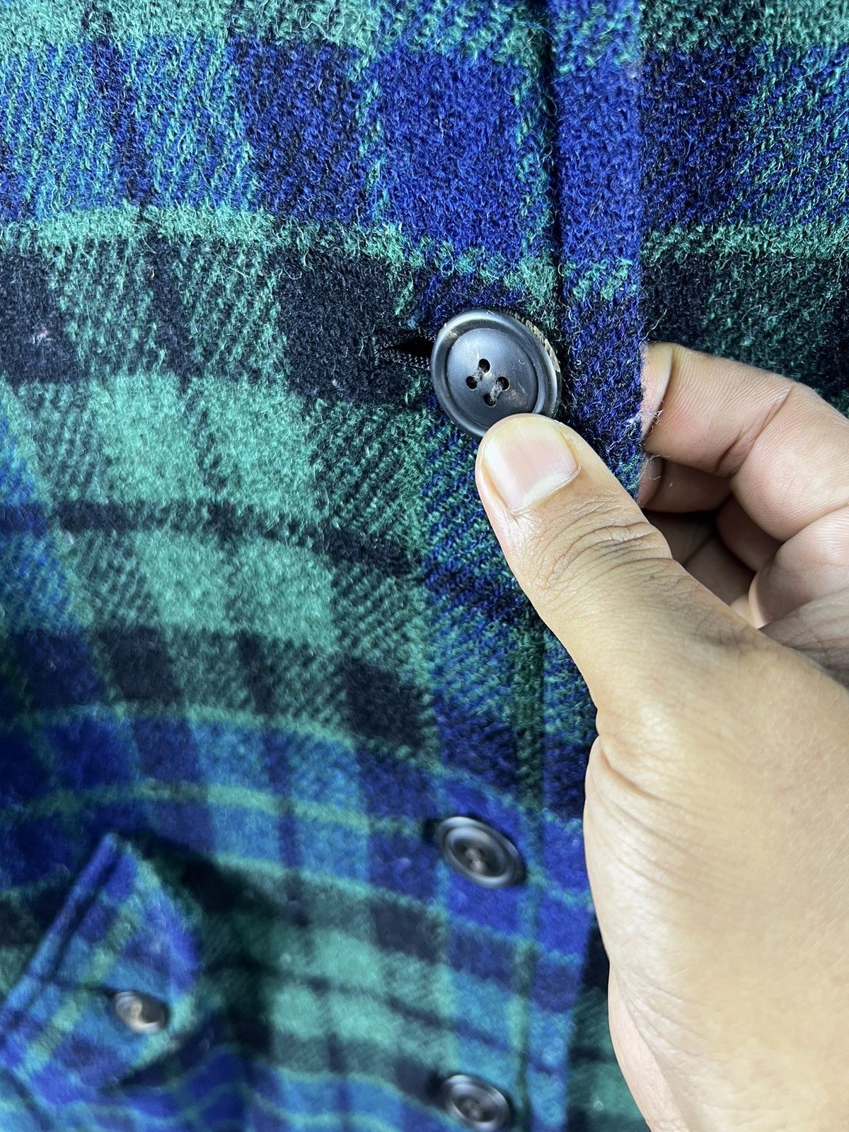 Harris Tweed 🔥 BULLE DE SAVON HARRIS TWEED TARTAN LONG COAT Size S / US 4 / IT 40 - 5 Thumbnail