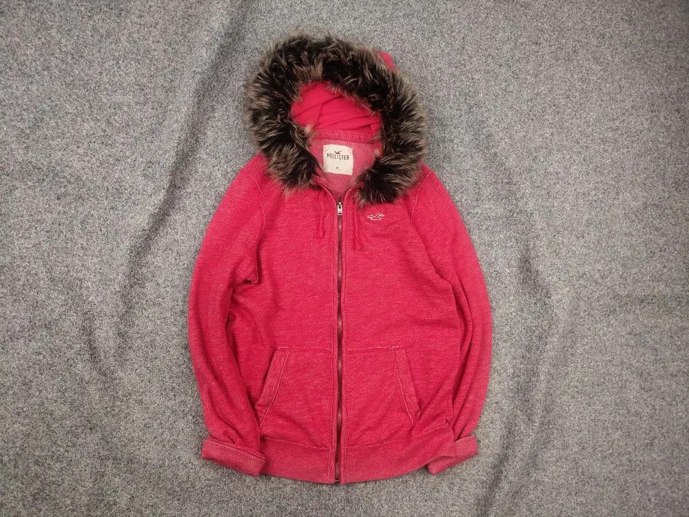 Vintage Y2K Hollister fur If six was nine Style Zip Hoodie