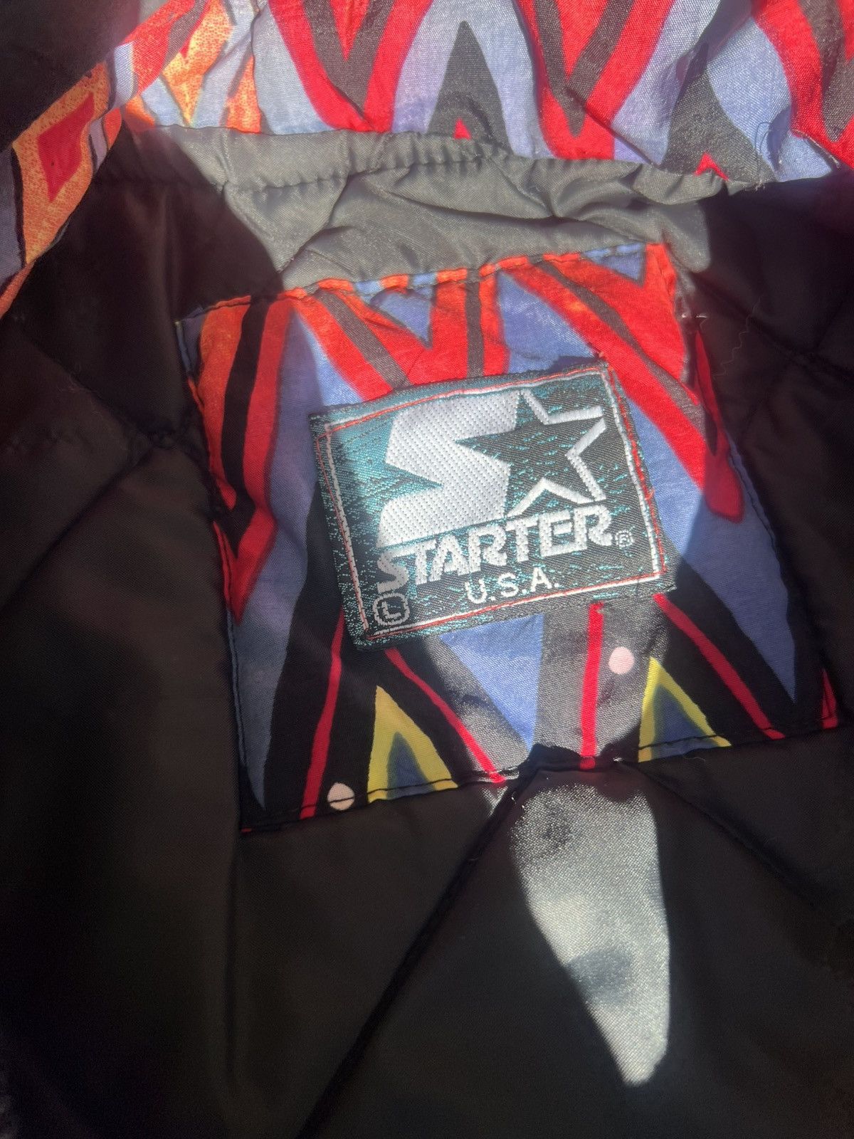 Starter vintage 90s geometric athletic non team Starter jacket Size US L / EU 52-54 / 3 - 2 Thumbnail