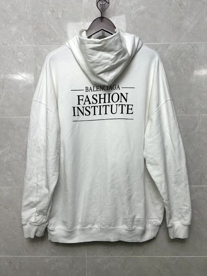 Balenciaga Balenciaga Solid Color Long Sleeve Logo Printed Sweatshirt Size US XXS / EU 40 - 2 Thumbnail