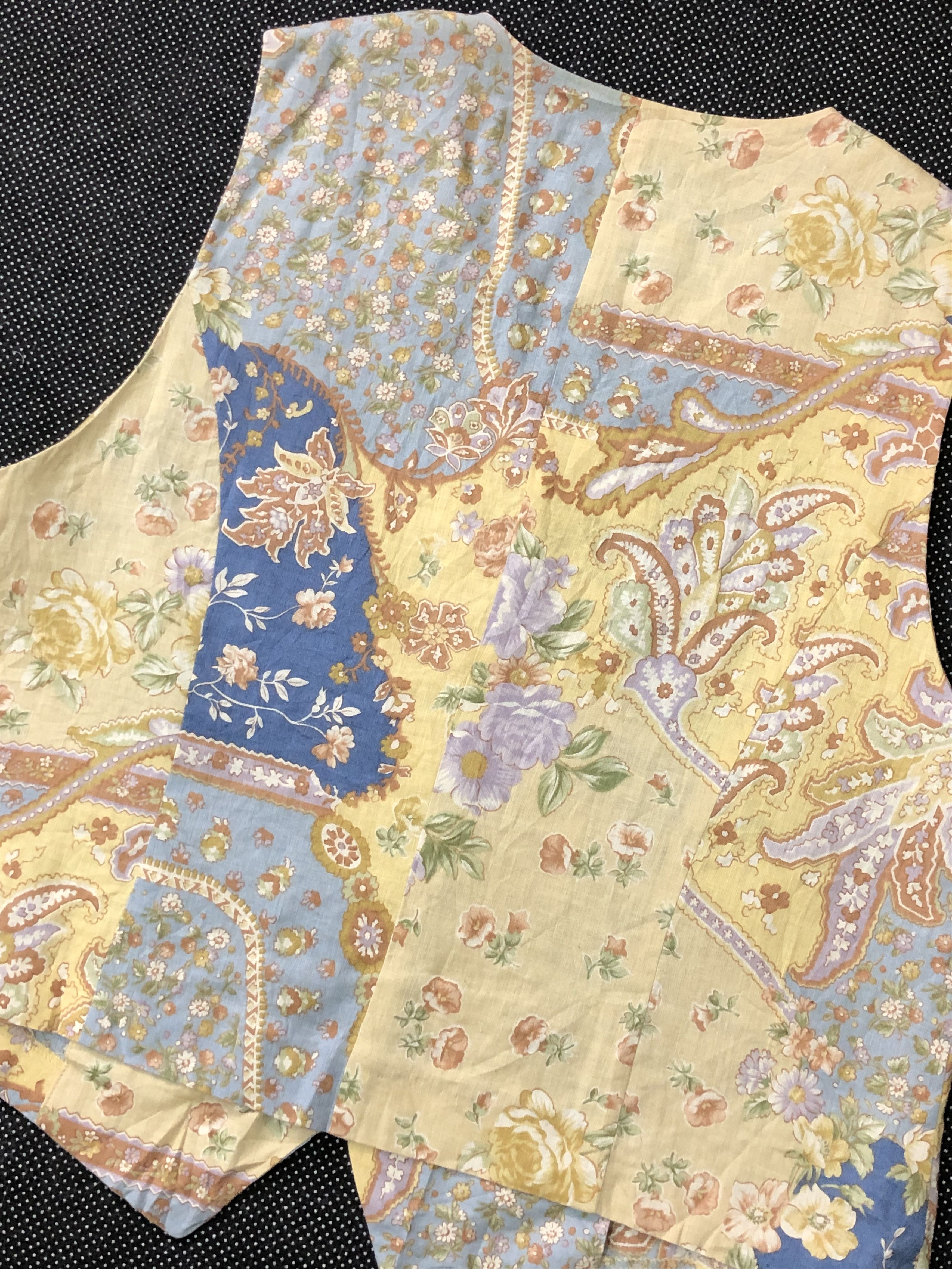 Burberry × Burberry Prorsum × Vintage RARE🔥VINTAGE BURBERRYS HEMP FULL FLORAL PRINT BUTTON VEST Size M / US 6-8 / IT 42-44 - 6 Thumbnail