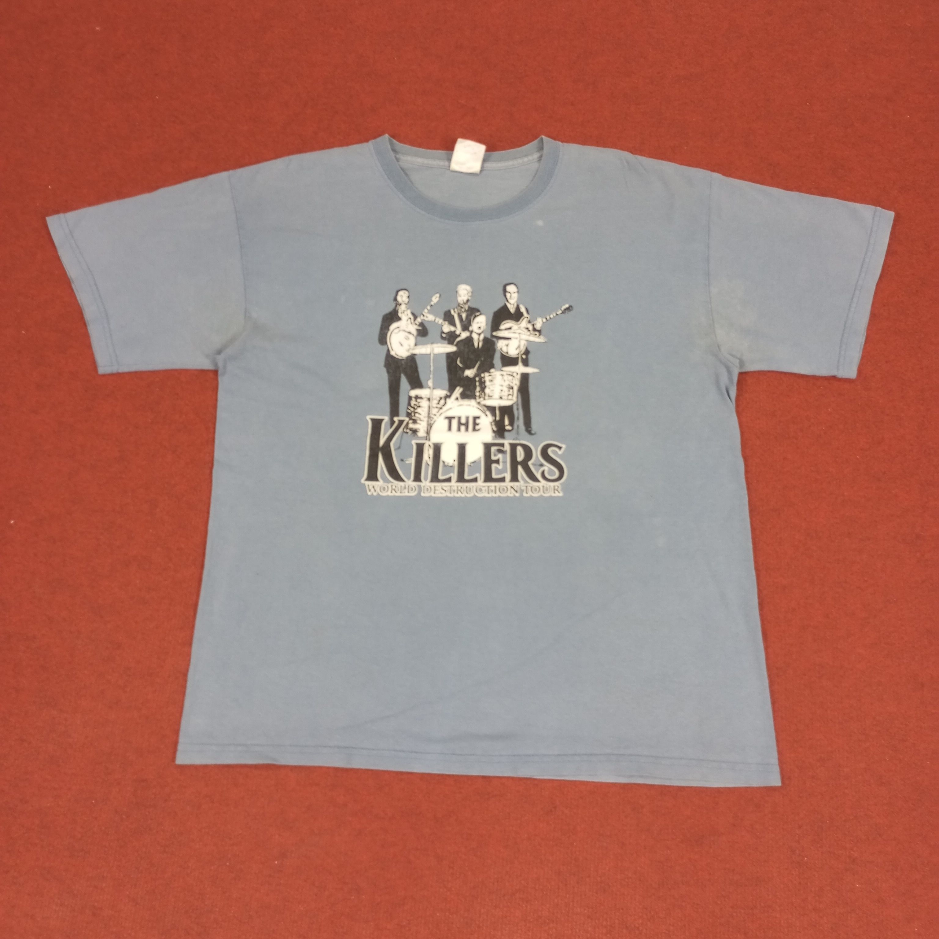 Band Tees × Vintage The Killers World Destruction Tour Tshirt Music Size US L / EU 52-54 / 3 - 1 Thumbnail