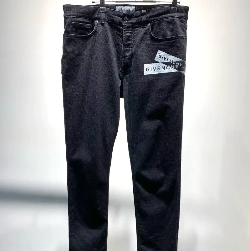 Givenchy Givenchy Black Cotton Casual Pants for Men 0089 Size US 32 / EU 48 - 1 Thumbnail