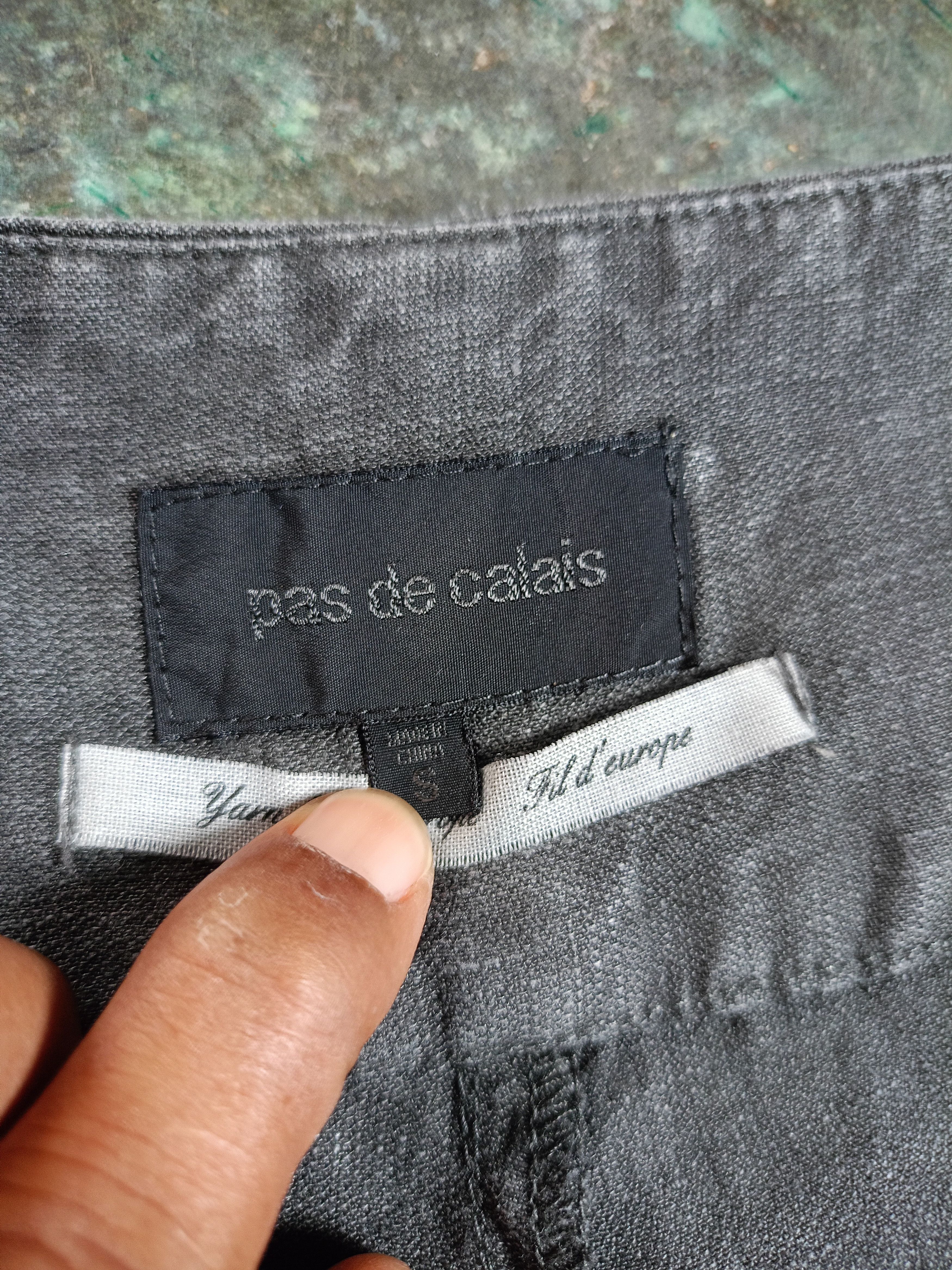 Pas de Calais Pas de Calais Gray Linen Pants Size US 31 - 8 Thumbnail