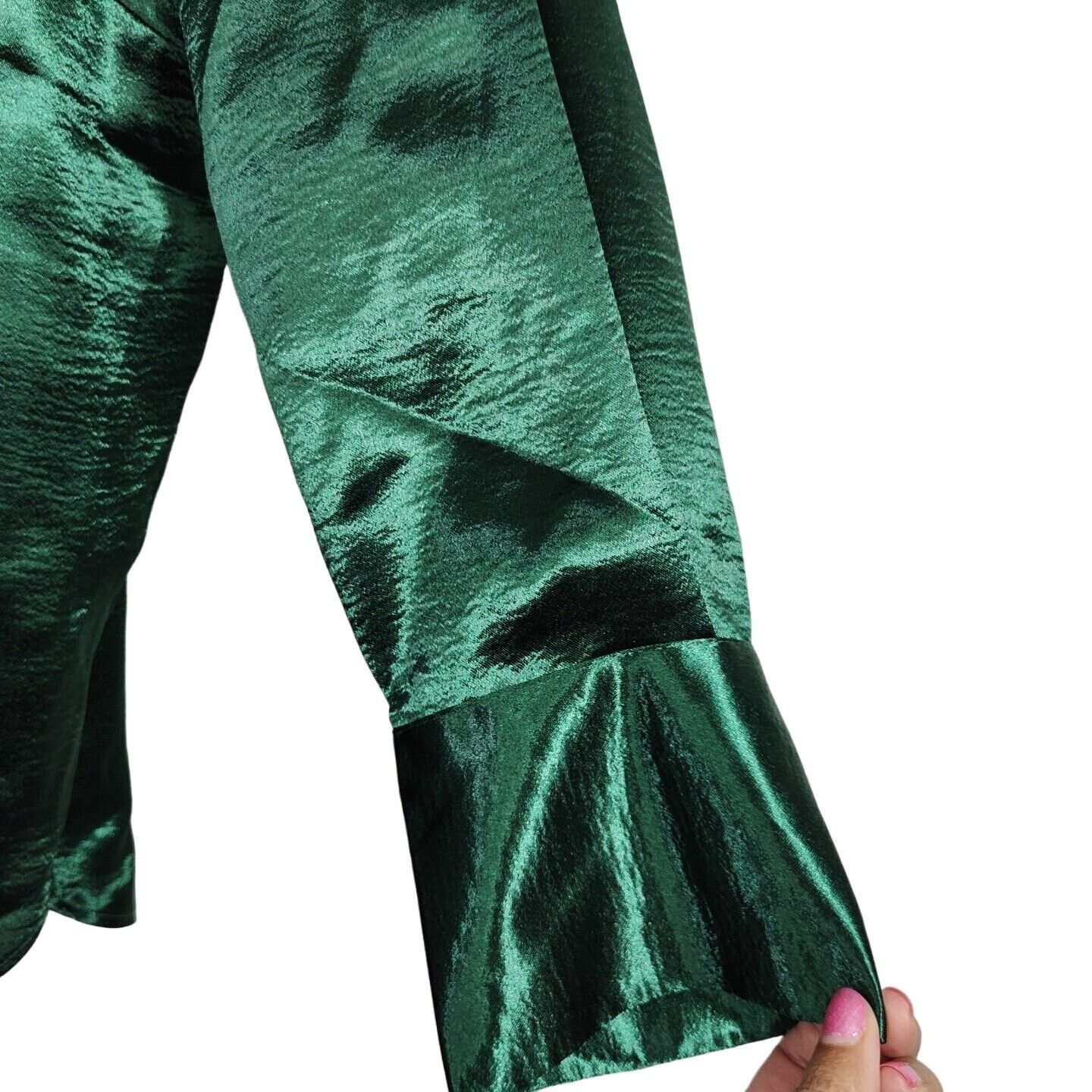 Other Ava and Viv Green Button Up Top Blouse Women Size 1X Party Size XL / US 12-14 / IT 48-50 - 2 Thumbnail