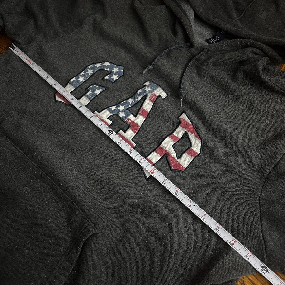 Gap Vintage 2000s Grey Gap spell-out hoodie Size US XXL / EU 58 / 5 - 2 Thumbnail