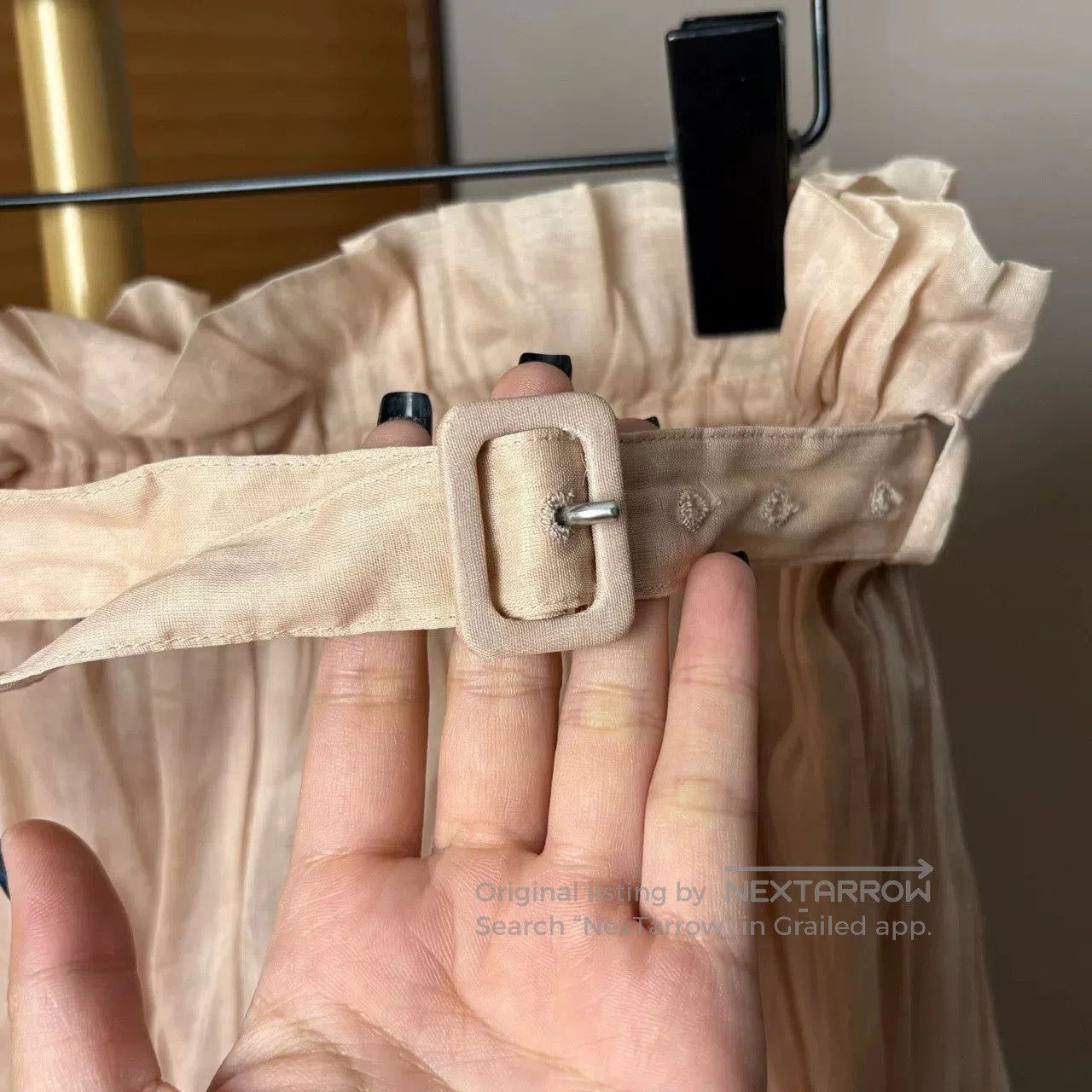 Miu Miu miumiu pink sheer skirt size 38. Size 37" - 6 Thumbnail