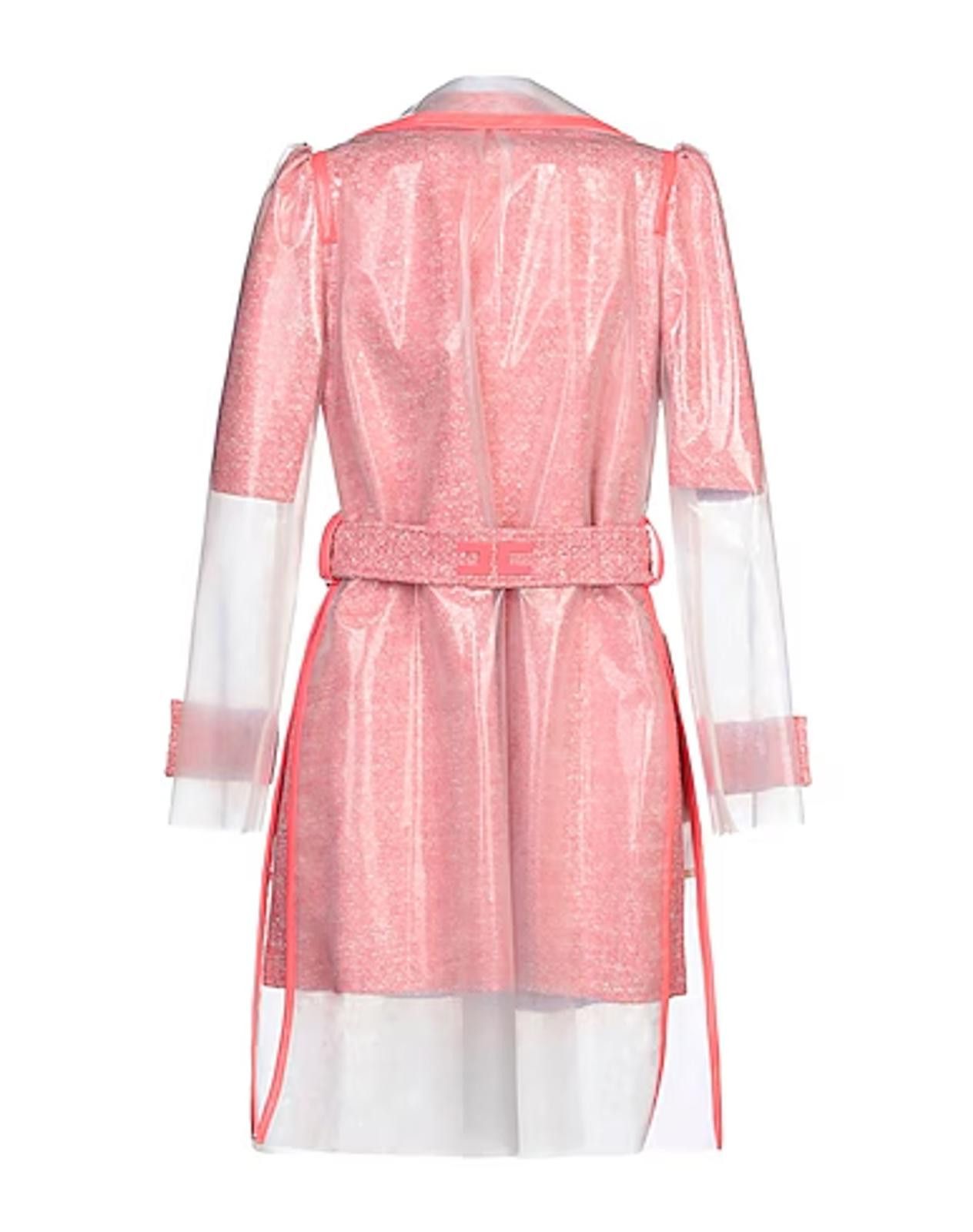 Other Rare Elisabetta Franchi Salmon Pink Rain Coat Sz4 Ret$2299 Size S / US 4 / IT 40 - 2 Thumbnail