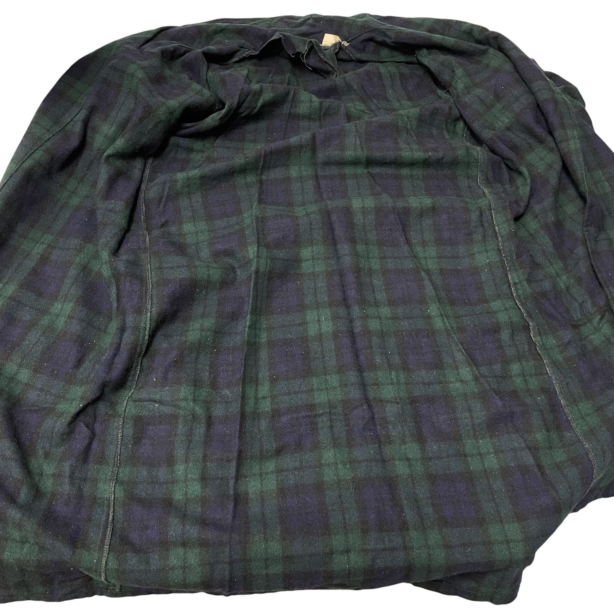 Other 60's Kentfield Men WOODSMAN LOUNGER SHADOW PLAID Wool Robe M Size 40 - 4 Thumbnail