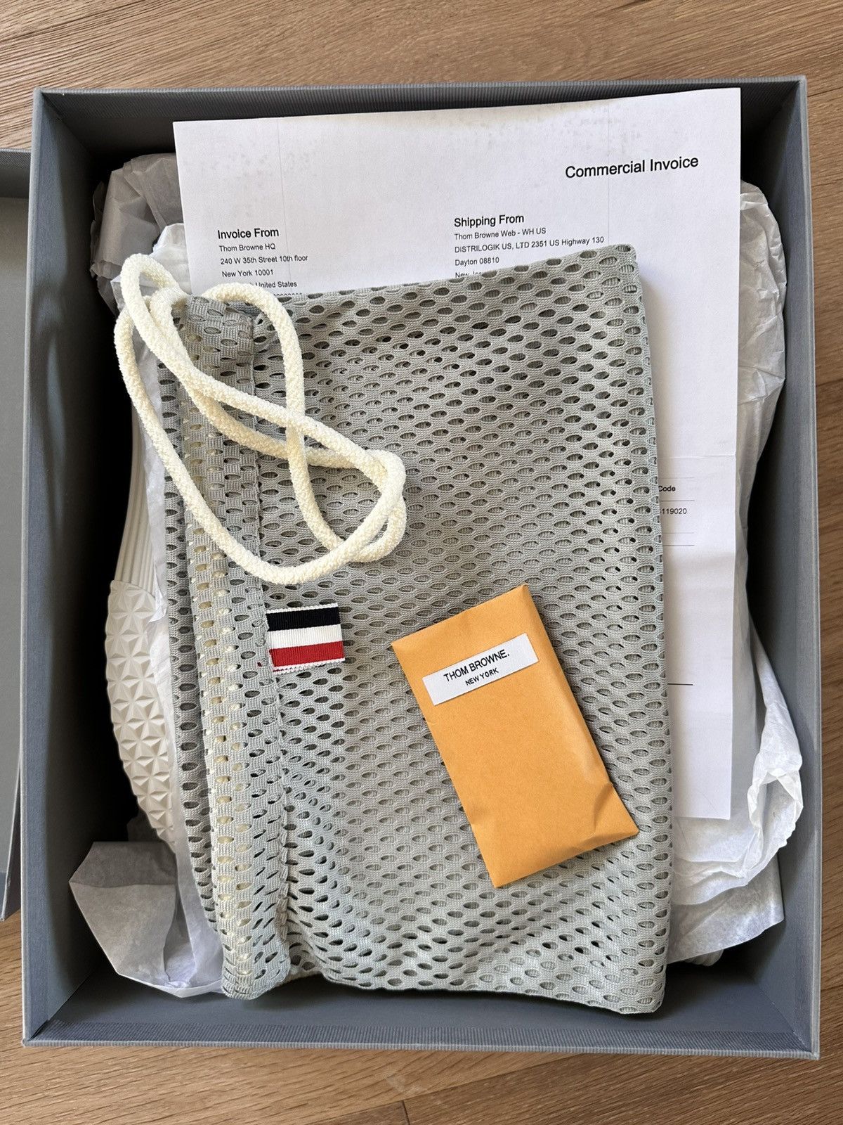 Thom Browne New Thom Browne Grey Collegiate High Top Trainer - size 6 Size US 6 / EU 39 - 6 Thumbnail