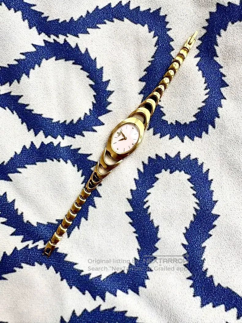 Vivienne Westwood Vivienne Westwood Vintage Pink Mother-of-Pearl Dial Gold A Size ONE SIZE - 2 Thumbnail