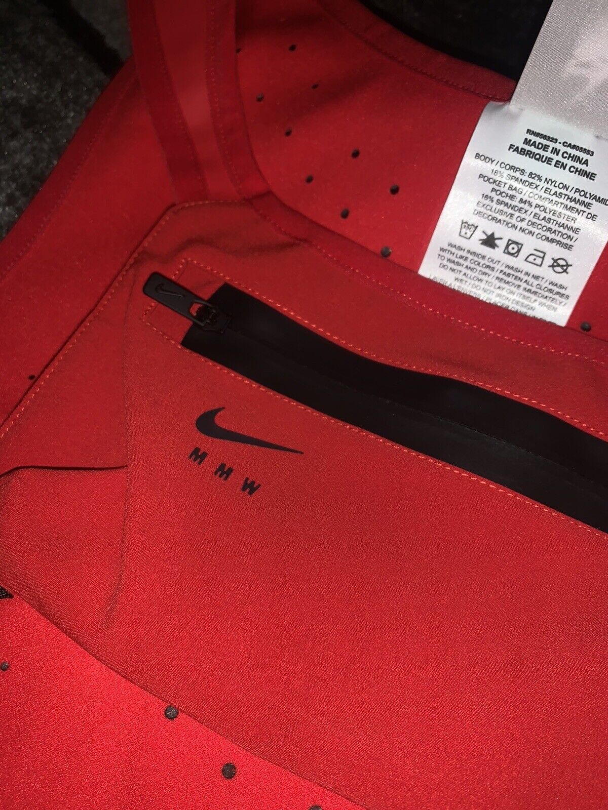 MMW × Nike Nike Red MMW Edition L NRG Training Series 003 Vest Size ONE SIZE - 4 Thumbnail