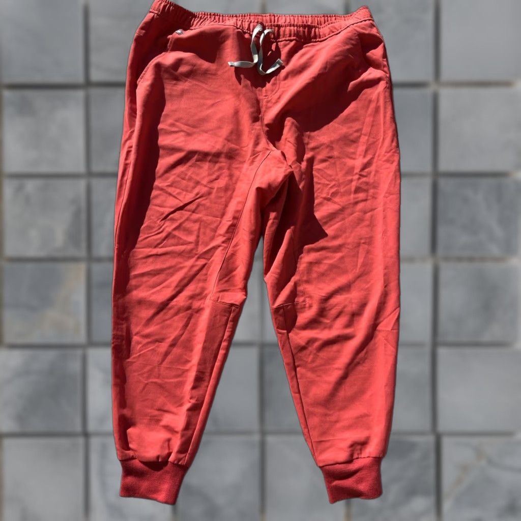 Pinko FIGS Unisex Scrubs Coral Pink Pants 2XL Medical Hospice ER Nurse Tapered String Size US 39 - 1 Thumbnail