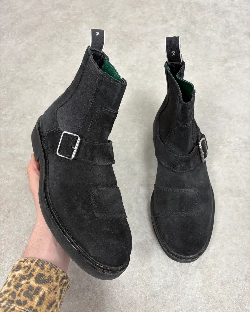 Paul Smith Paul Smith Black Suede Leather Buckle Classy Boots Size US 8.5 / EU 41-42 - 1 Thumbnail
