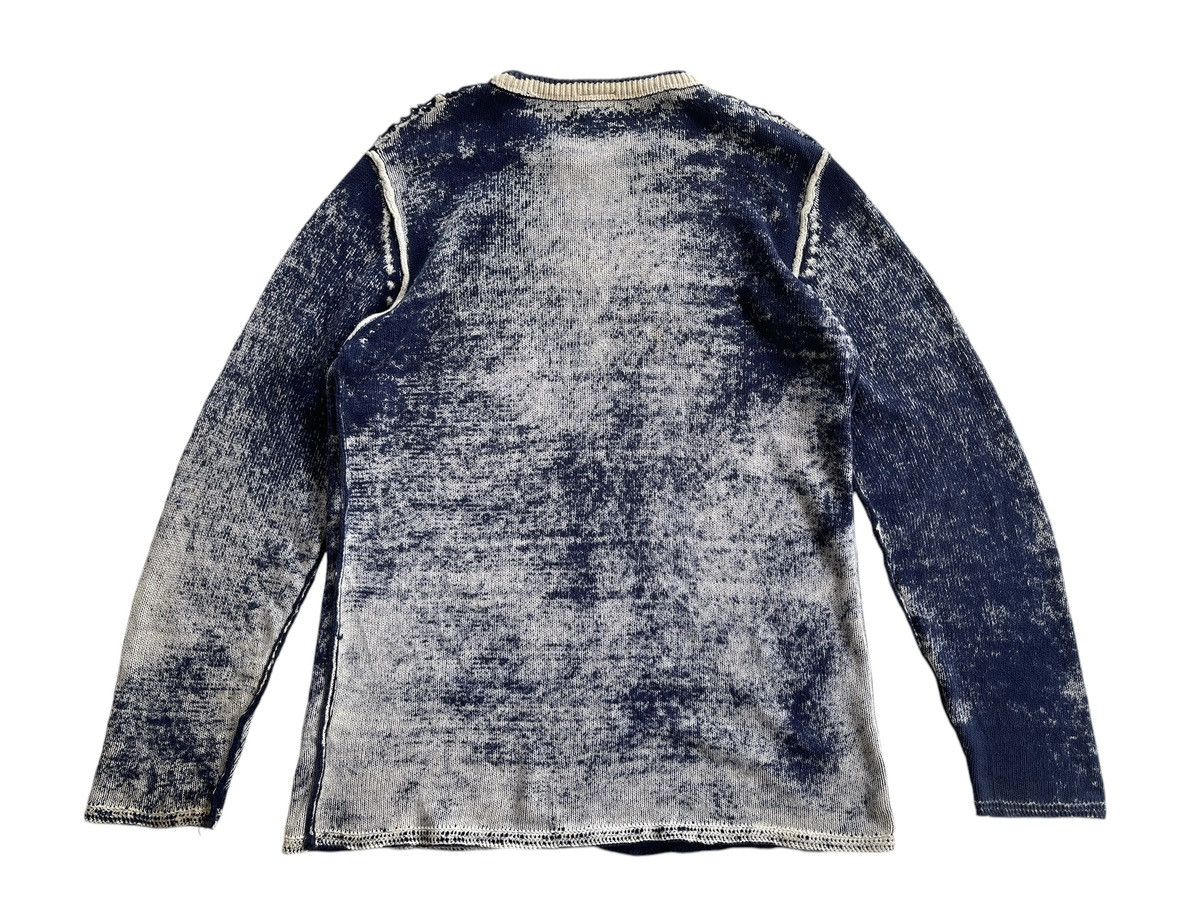 Japanese Brand POPULARIZATION Printed Indigo Knitted Pullover Sweater Size US M / EU 48-50 / 2 - 3 Thumbnail