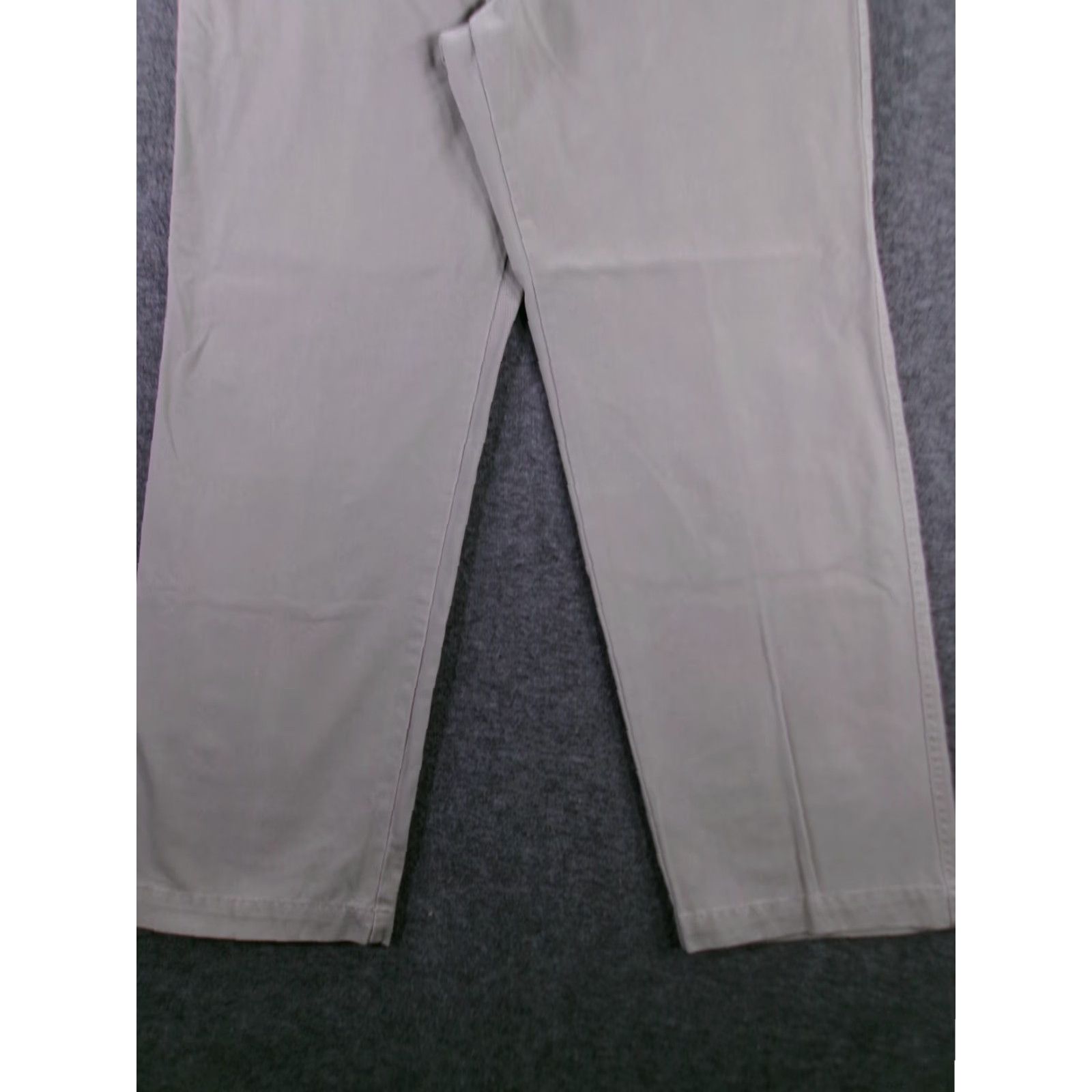 Haggar Haggar Classic Chino Pants Men's 34X30 Brown Straight Leg Cotton Business Workwear Size US 34 / EU 50 - 3 Thumbnail
