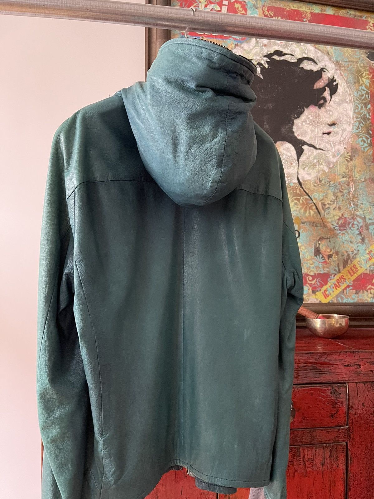 Attachment × Kazuyuki Kumagai Attachment Kazuyuki Kumagai (Attachment) Hooded Leather Jacket Size US L / EU 52-54 / 3 - 7 Thumbnail