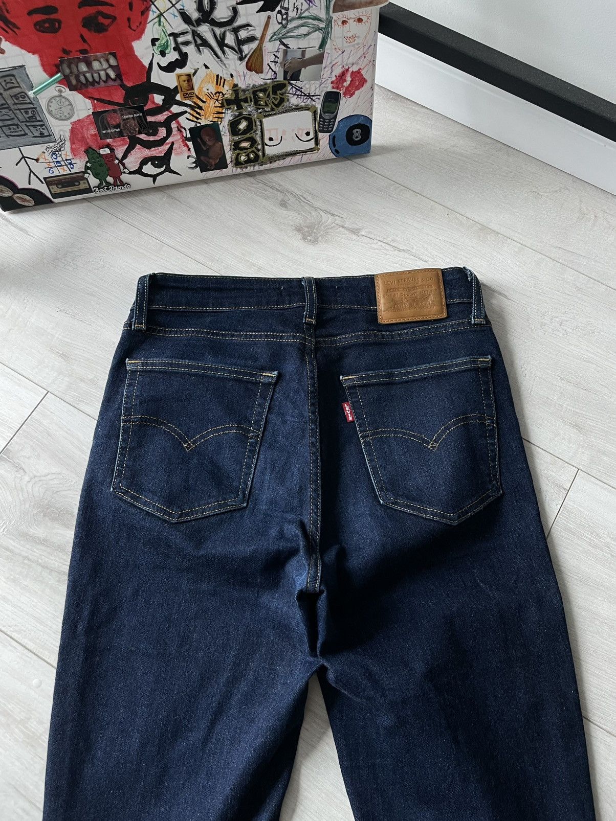 Levi's Vintage 00’s Levi’s 725 Bootcut Denim Blue Jeans Size 24" / US 00 / IT 34 - 5 Thumbnail