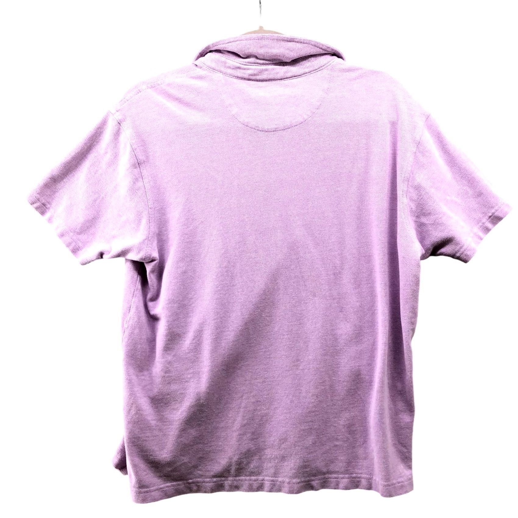 Vintage Cortefiel Polo Shirt Mens L Purple Short Sleeve Cotton Knit Button Front Collared Size US L / EU 52-54 / 3 - 2 Thumbnail
