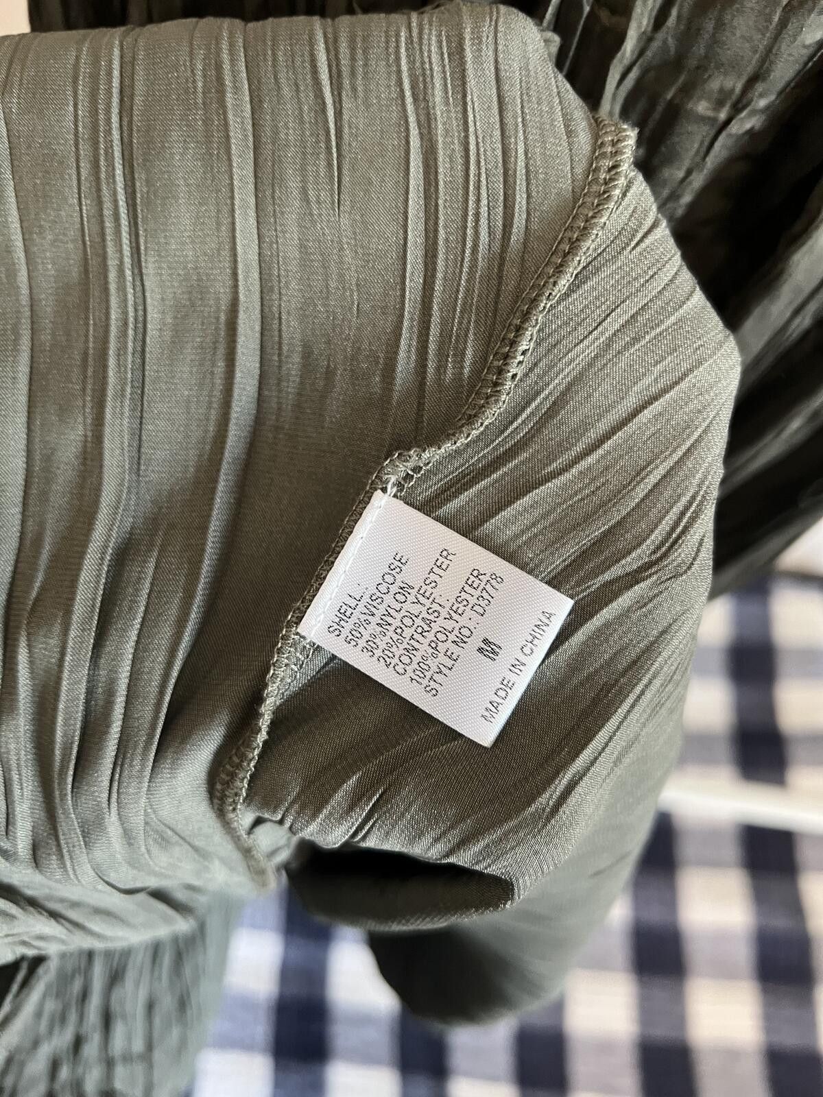 Other Miou Muse Green Sweater Combo Woven Maxi Dress, Medium Size M / US 6-8 / IT 42-44 - 9 Thumbnail