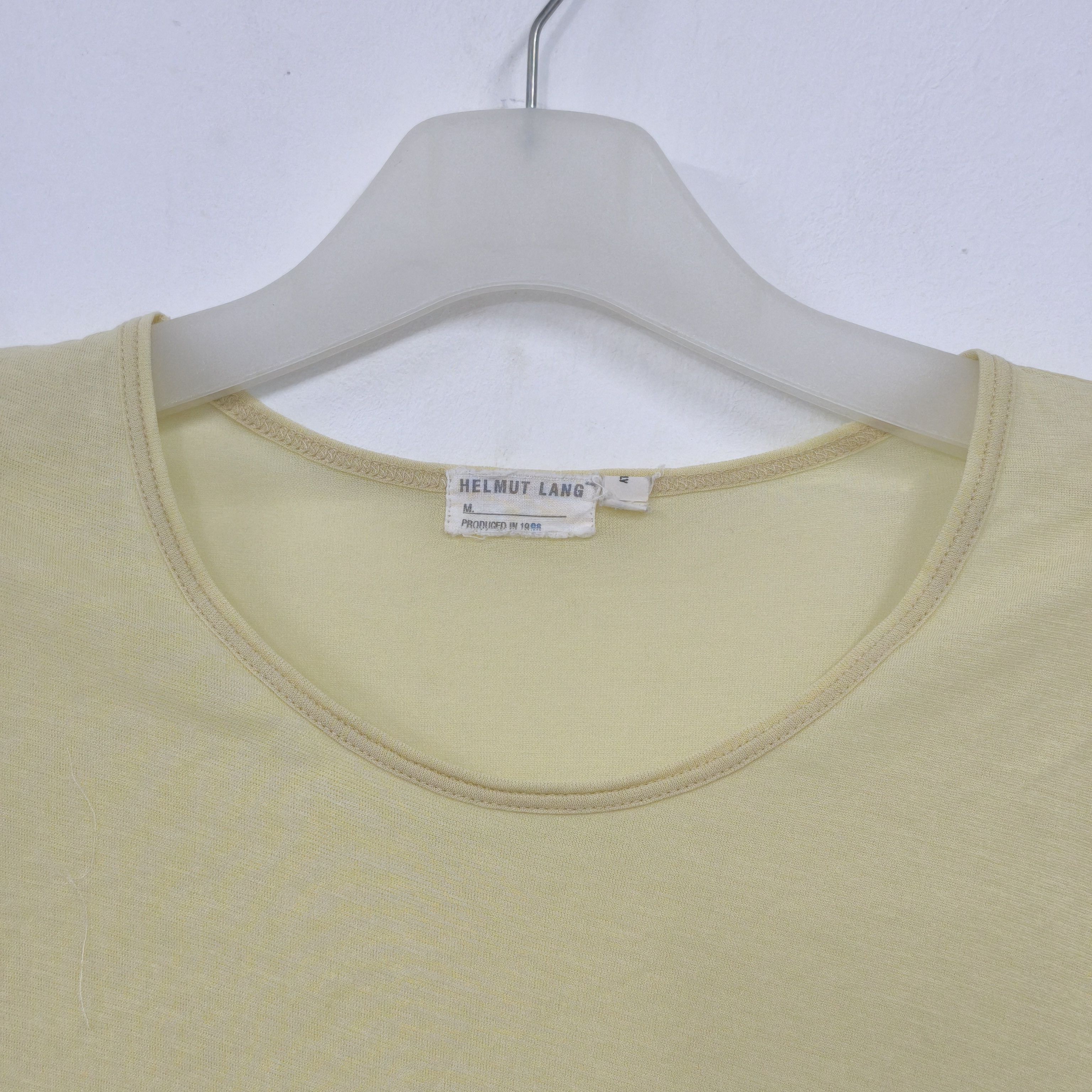 Helmut Lang Helmut Lang SS98 Slashed Sleeve Sheer Tee - Size M Size M / US 6-8 / IT 42-44 - 3 Thumbnail