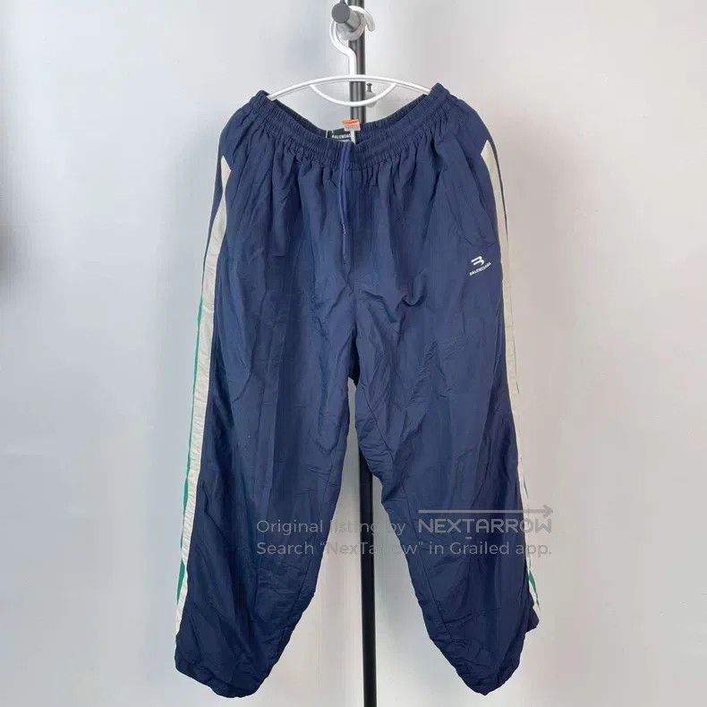 Balenciaga Balenciaga Logo striped knitted sweatpants Size US 30 / EU 46 - 1 Thumbnail