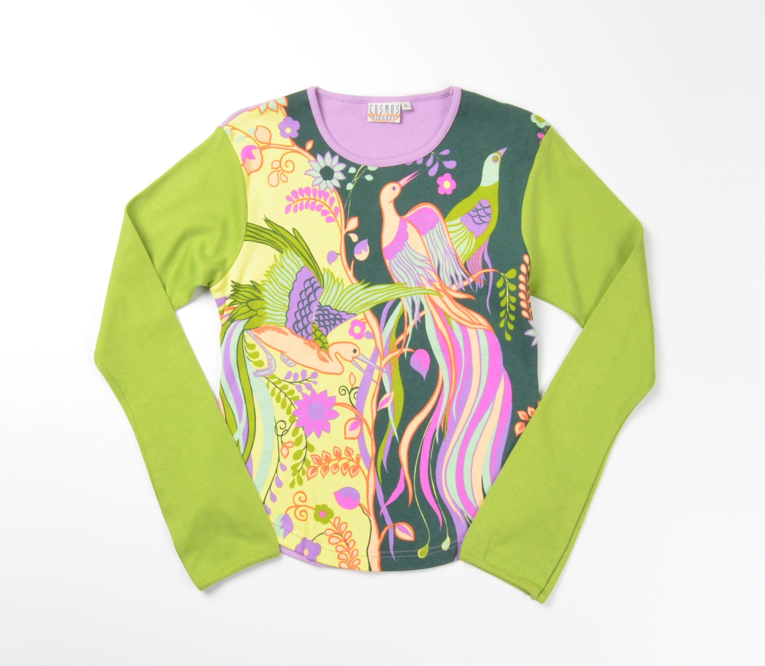 Vintage Vintage Cosmos Jeans Y2K Fantasy Bird Print Psychedelic Top Size XL / US 12-14 / IT 48-50 - 3 Thumbnail