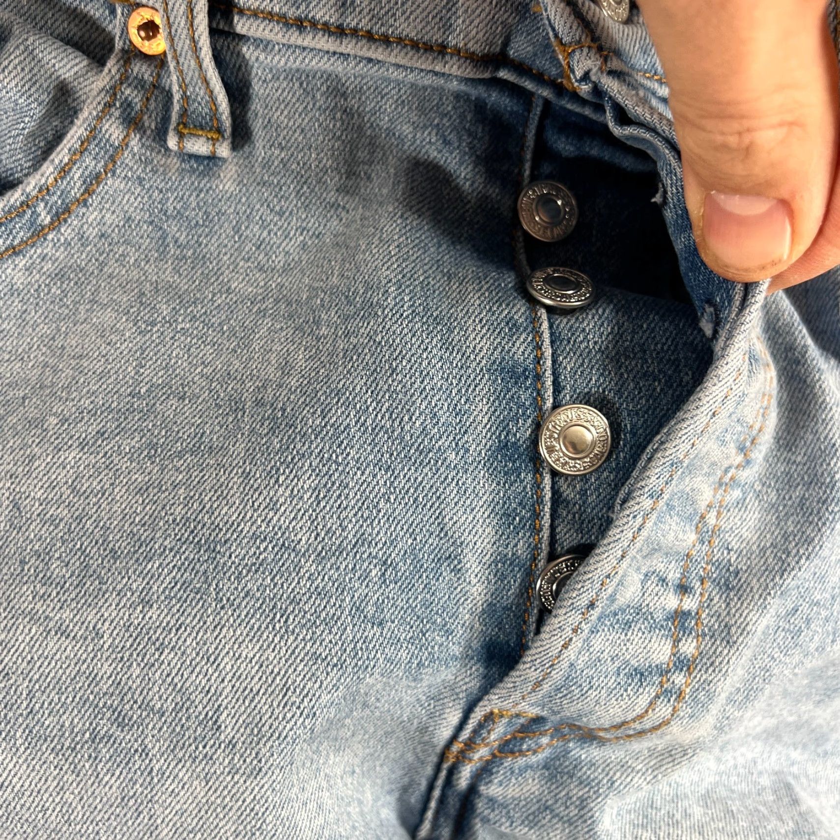 Levi's Levi’s Jeans Women’s Size 31 Wedgie Straight Button Fly Blue Denim Size 24" / US 00 / IT 34 - 6 Thumbnail