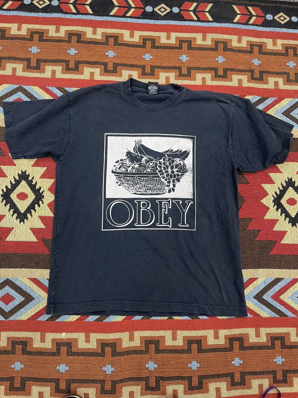 Obey × Vintage VTG OBEY 2000s FRUIT BASKET GRAPHIC Size US M / EU 48-50 / 2 - 1 Thumbnail