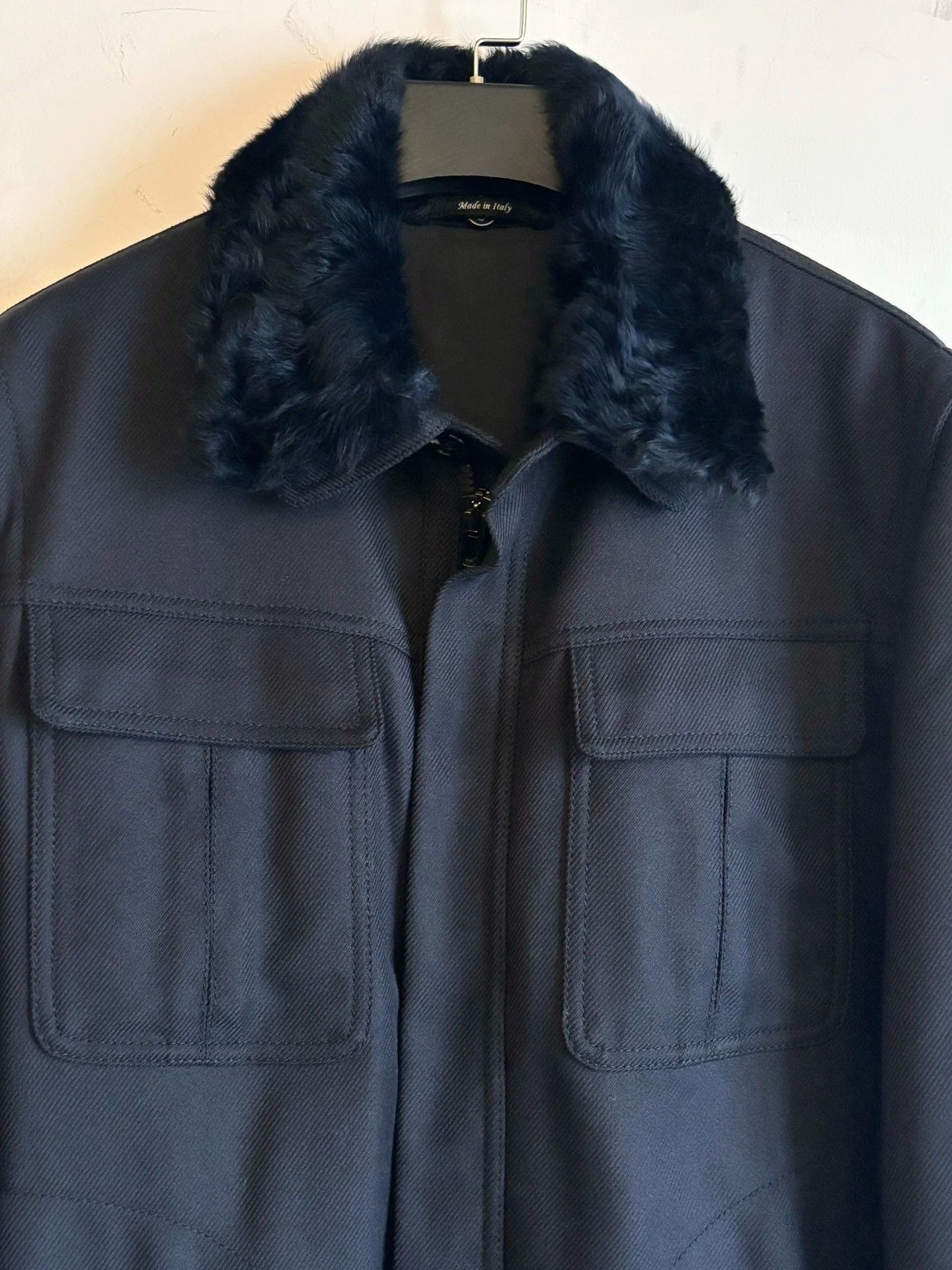 Maison Margiela Black Fur Collar er Jacket Size M Size US M / EU 48-50 / 2 - 3 Thumbnail