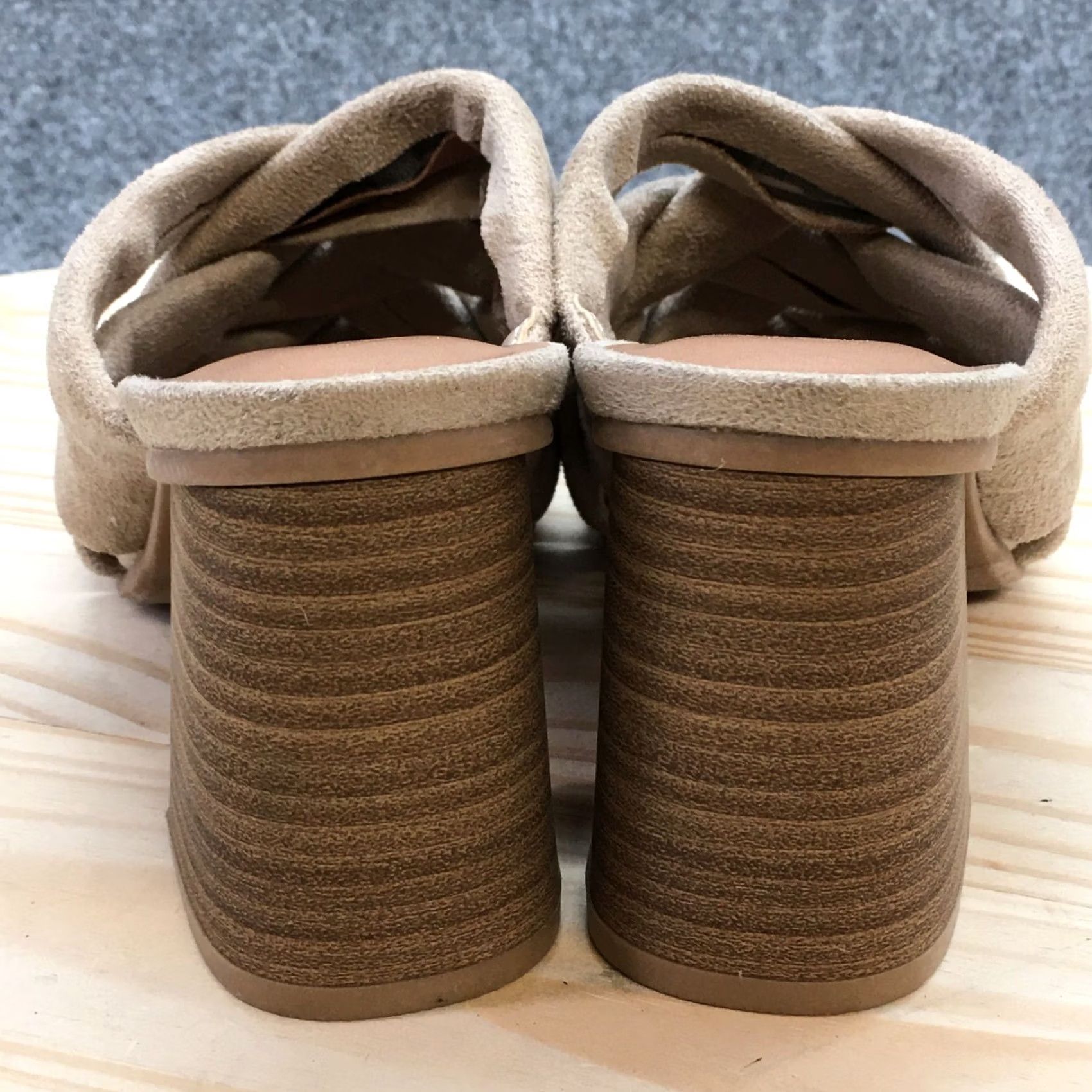 Vintage Universal Thread Andy Sandals Womens 6.5 Brown Braided Strap Slip On Mule Slide Casual Shoes Women Size US 7 / IT 37 - 7 Thumbnail