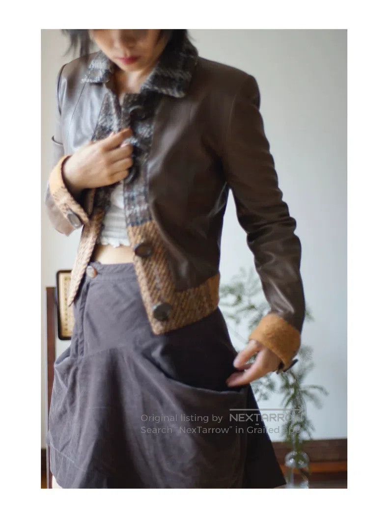 Other Valentino Lambskin chocolate leather coat Size S / US 4 / IT 40 - 2 Thumbnail
