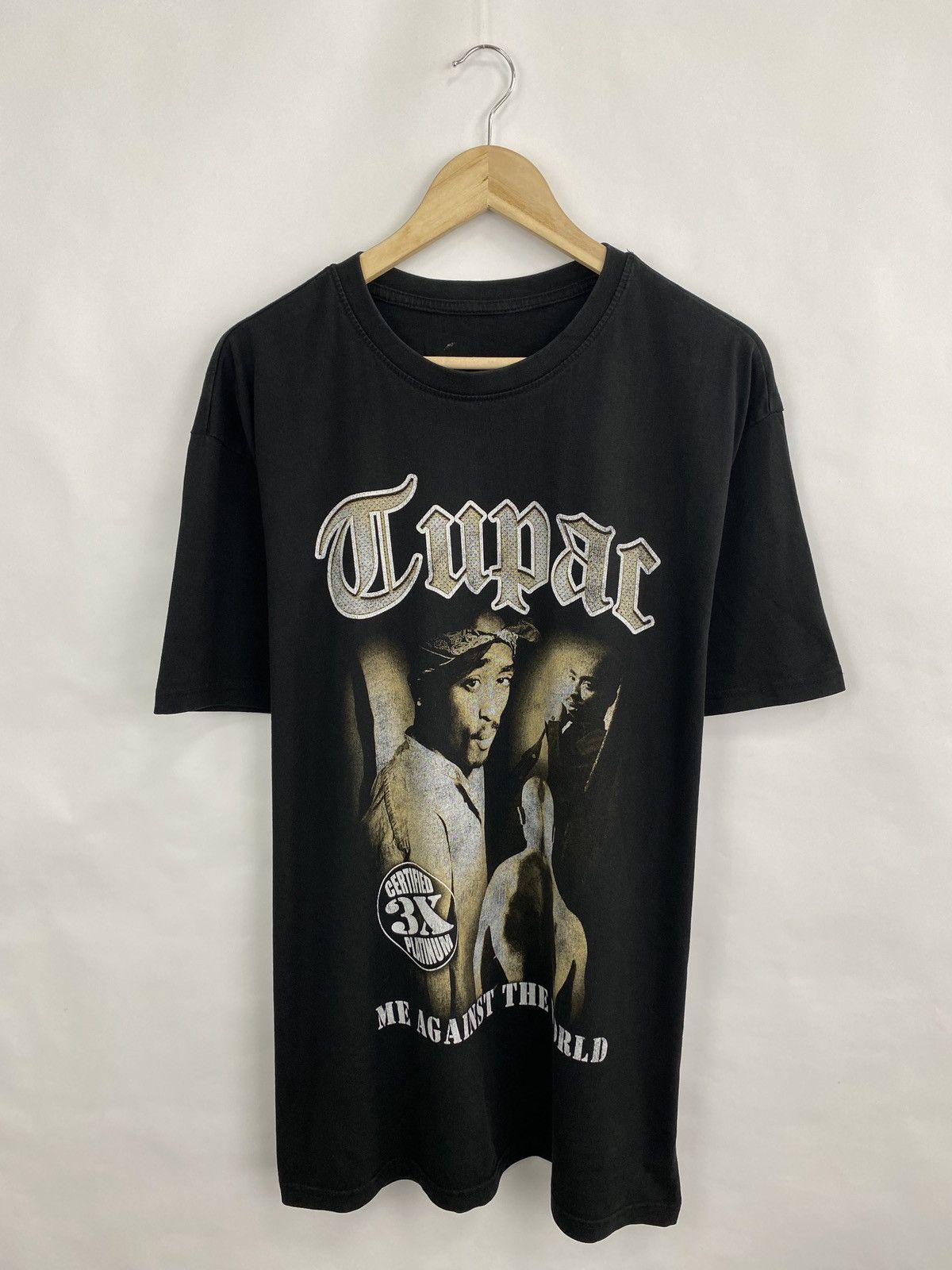 Rap Tees Tupac Shakur Me Against The World T-Shirt Rare Retro Size US L / EU 52-54 / 3 - 3 Thumbnail