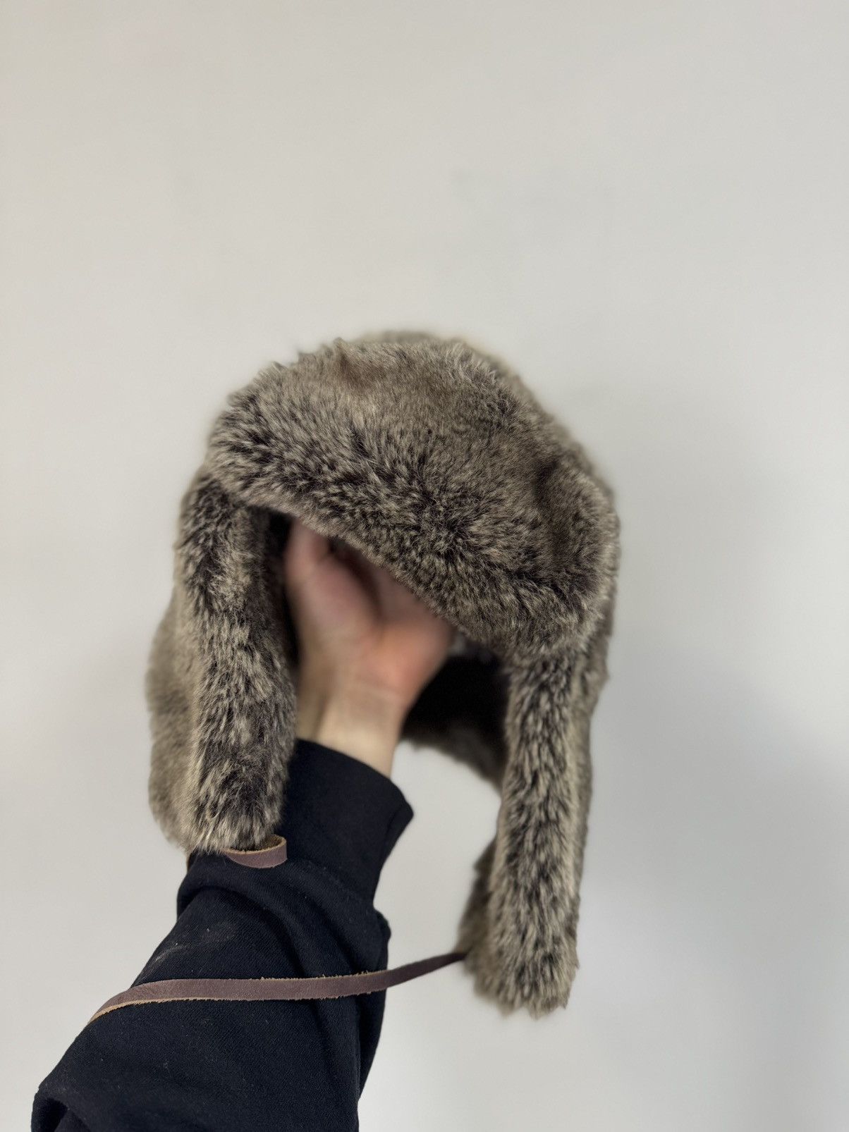 Japanese Brand Vintage fuzzy mohair japanese ushanka hat avant garde USA Size ONE SIZE - 5 Thumbnail