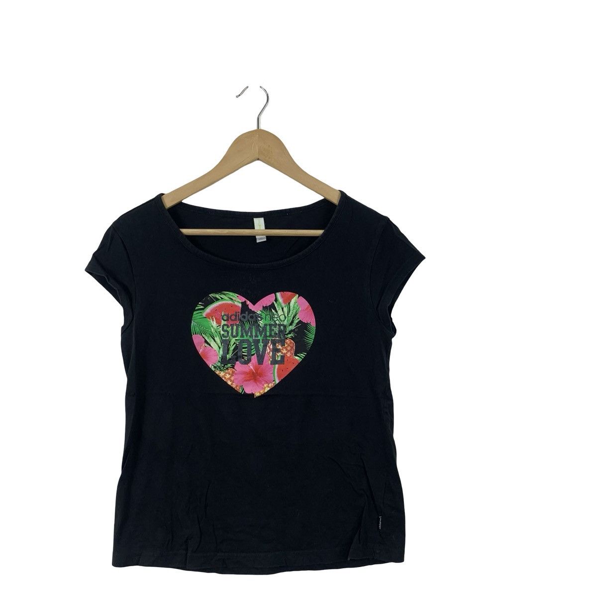 Adidas Adidas Originals Summer Love Floral Heart Graphic Women’s Size L / US 10 / IT 46 - 3 Thumbnail