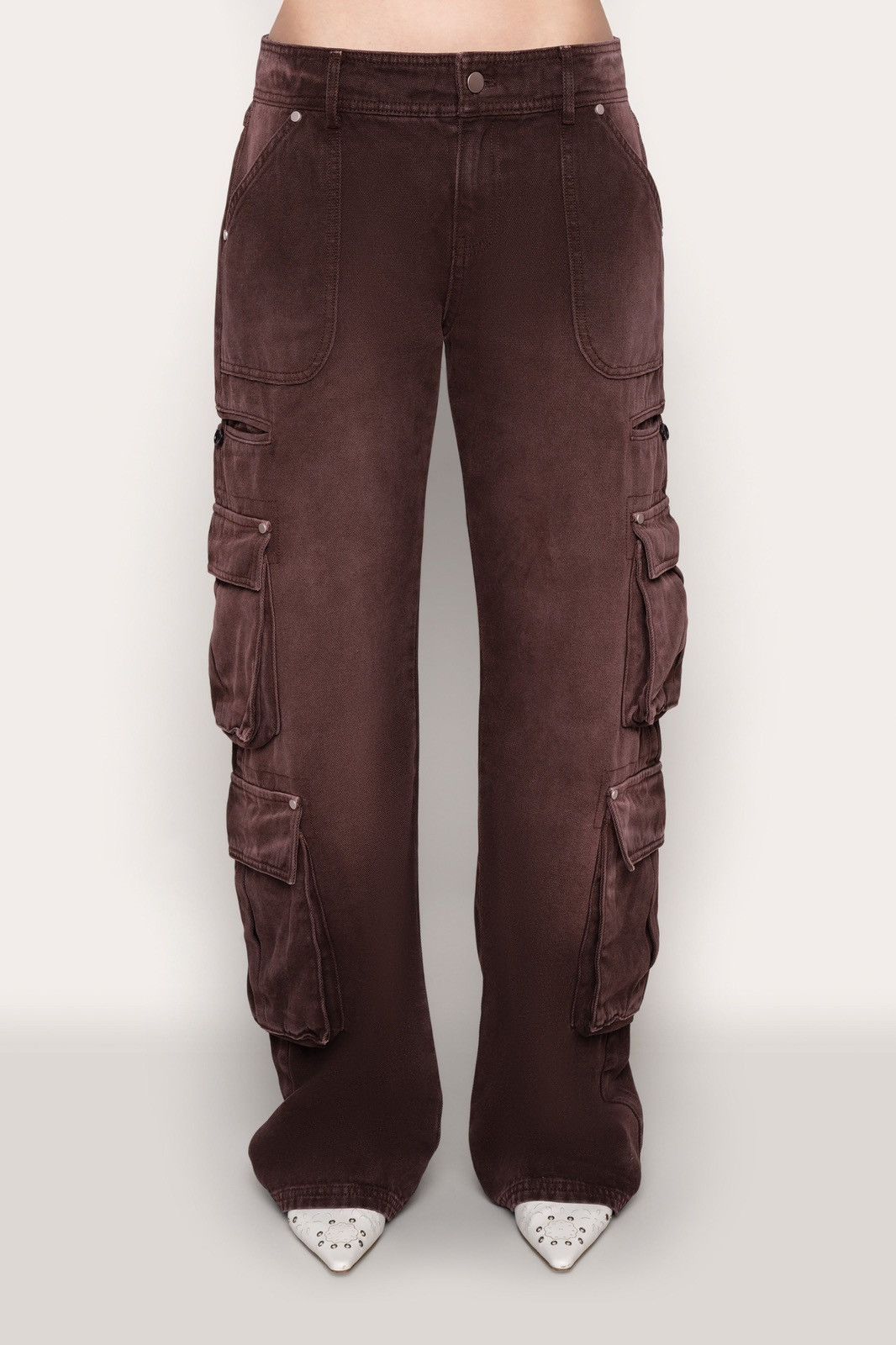 Guizio Danielle Guizio Women's Hayes Cargo Pants Size 27" / US 4 / IT 40 - 3 Thumbnail