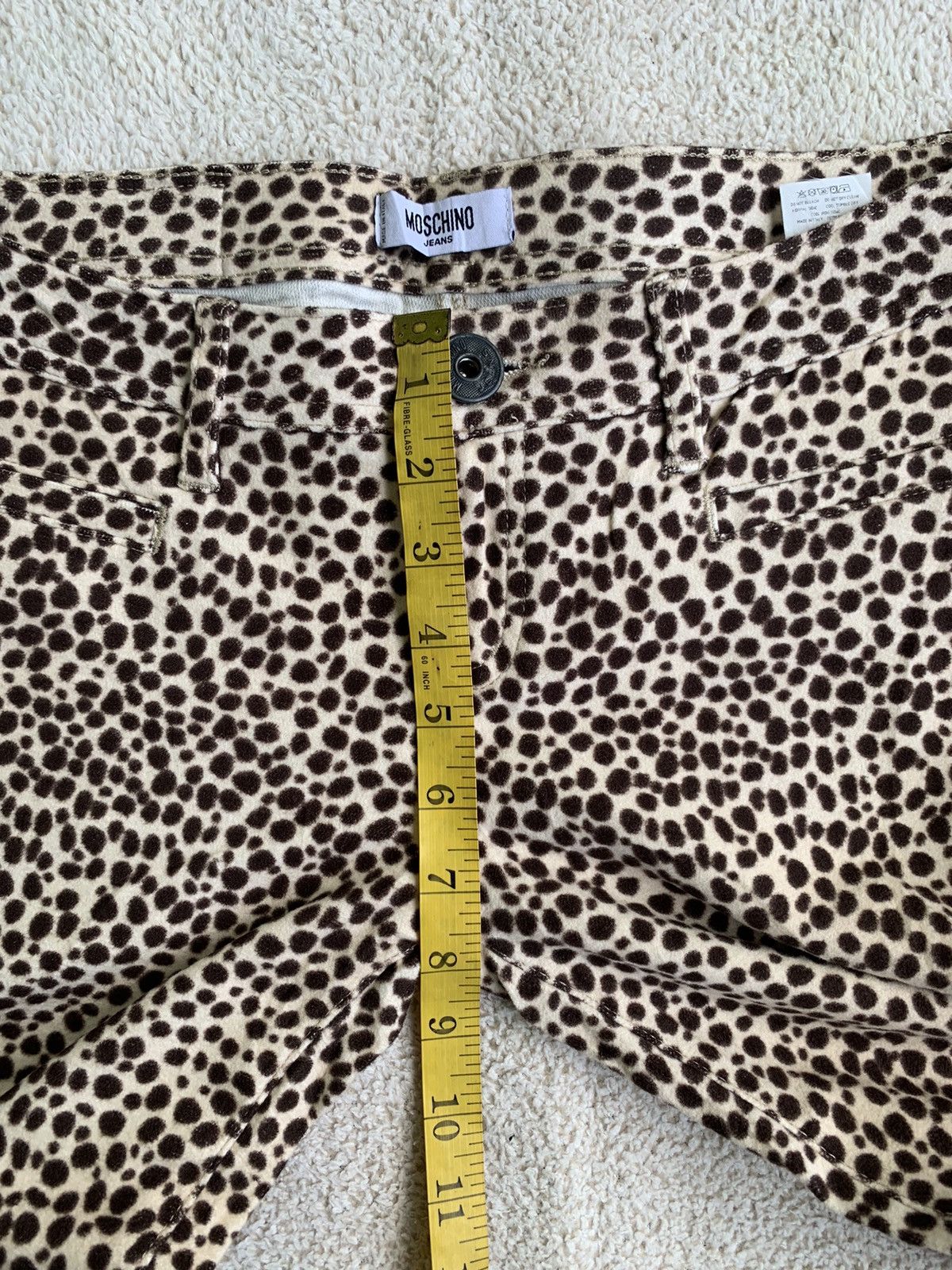 Designer × Moschino Moschino Leopard Flared Jeans Size 29" - 14 Thumbnail