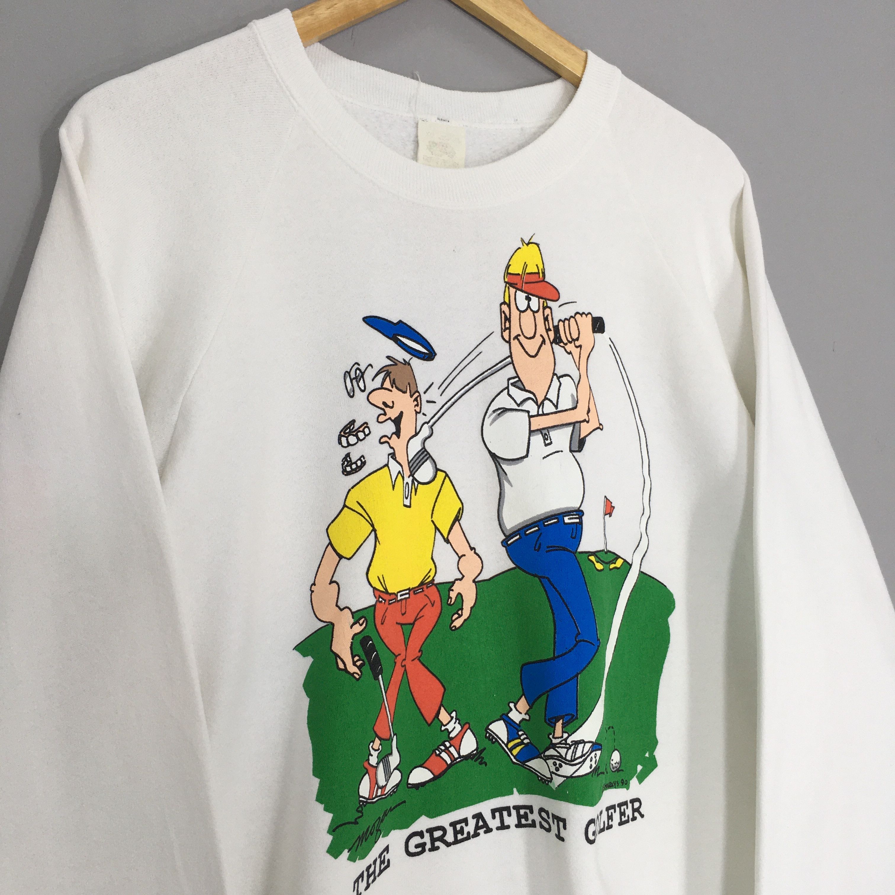 Japanese Brand × Vintage Vintage 90s Morgan The Greatest Golfer Sweatshirt XLarge Size US XL / EU 56 / 4 - 5 Thumbnail