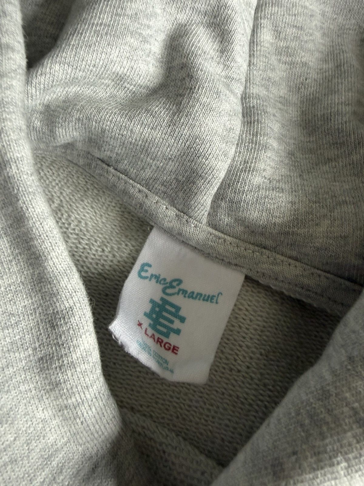 Eric Emanuel Eric Emanuel Grey Navy Logo Hoodie Size US XL / EU 56 / 4 - 4 Thumbnail