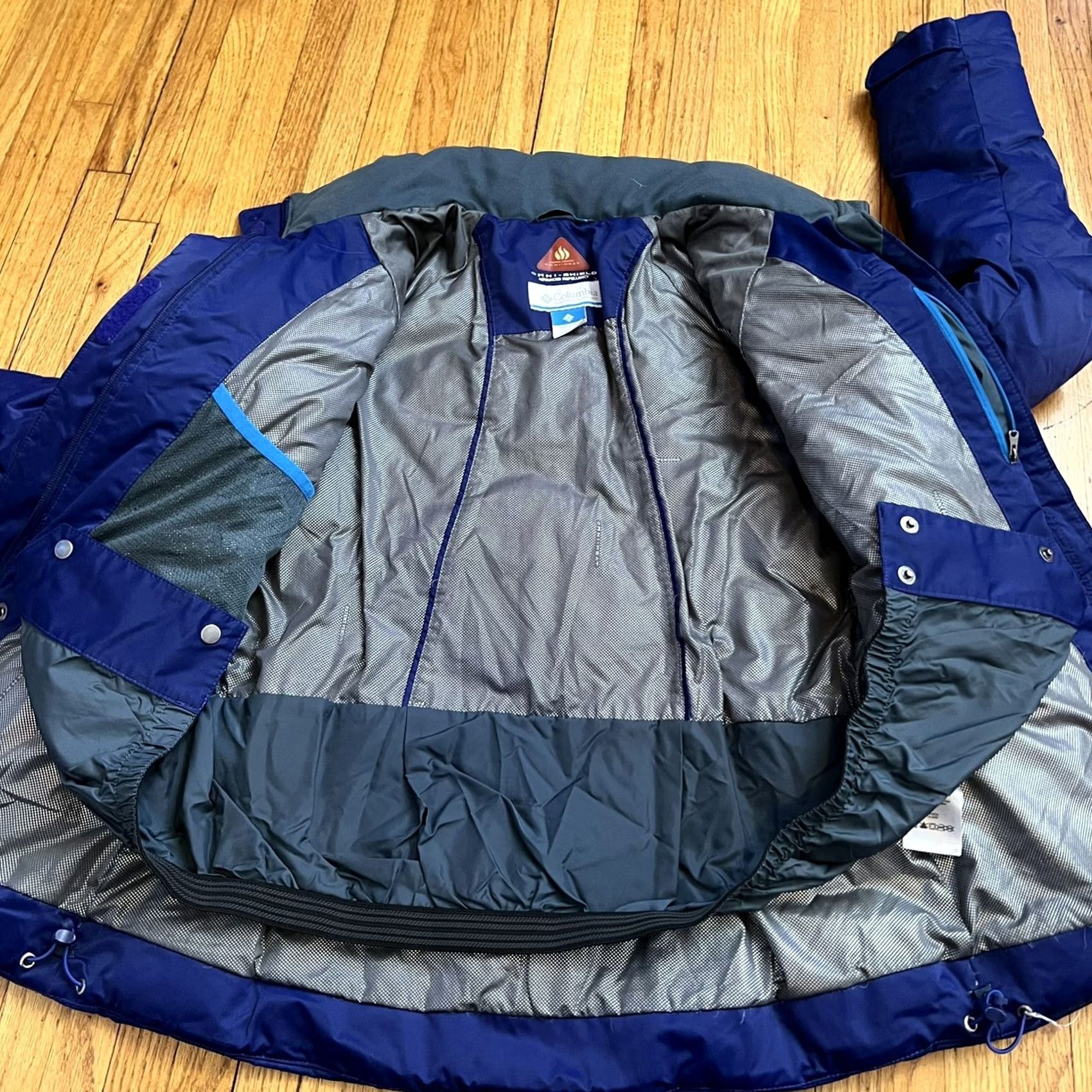 Vintage Columbia Omni Heat Down Jacket Coat Purple Winter Duck Snow Ski Womens Small Regular Short Sleeve Zip Puffer Coat Size S / US 4 / IT 40 - 5 Thumbnail