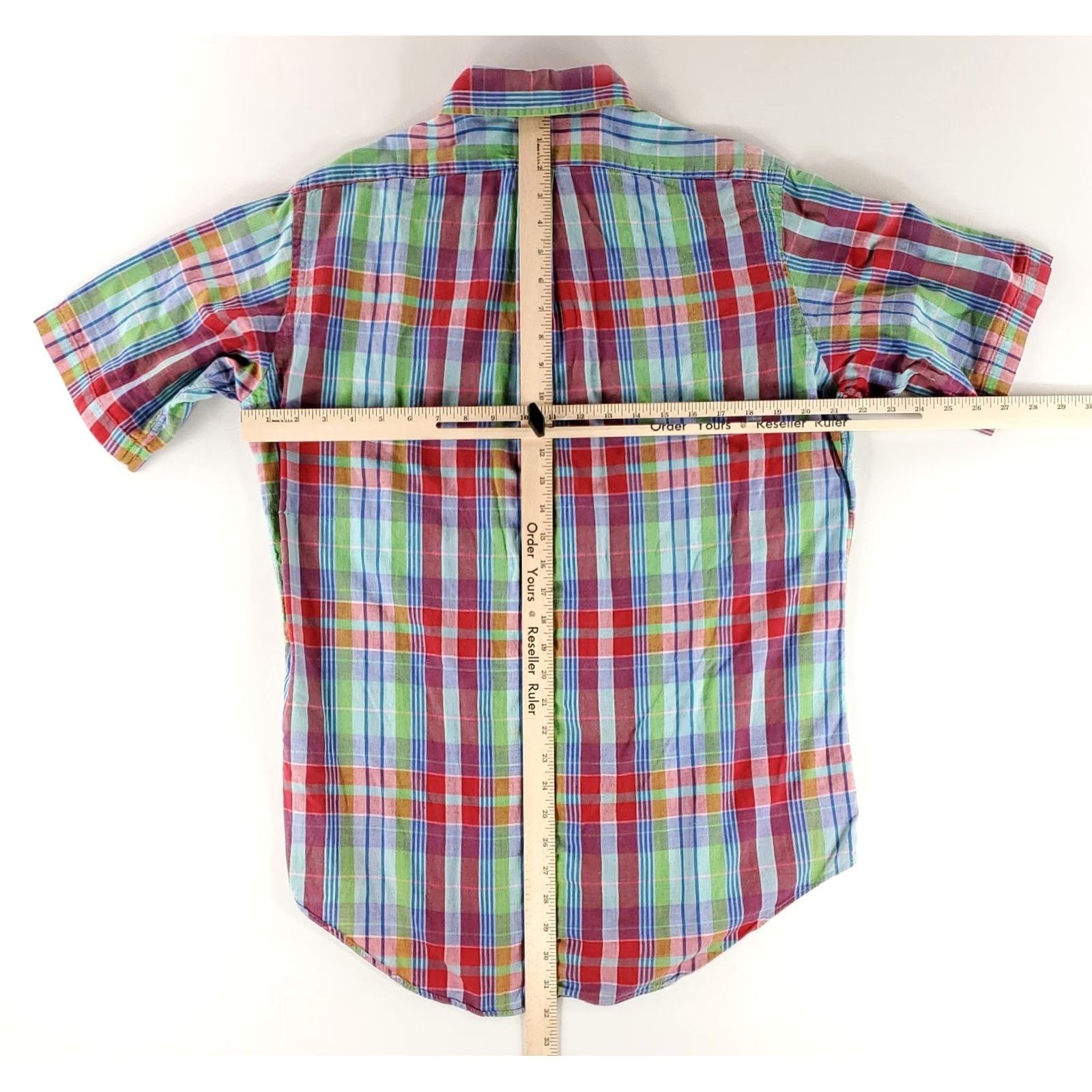 Ralph Lauren Ralph Lauren Shirt Madras Plaid Button Down Short Sleeve Mens M Multicolor Size US M / EU 48-50 / 2 - 8 Thumbnail