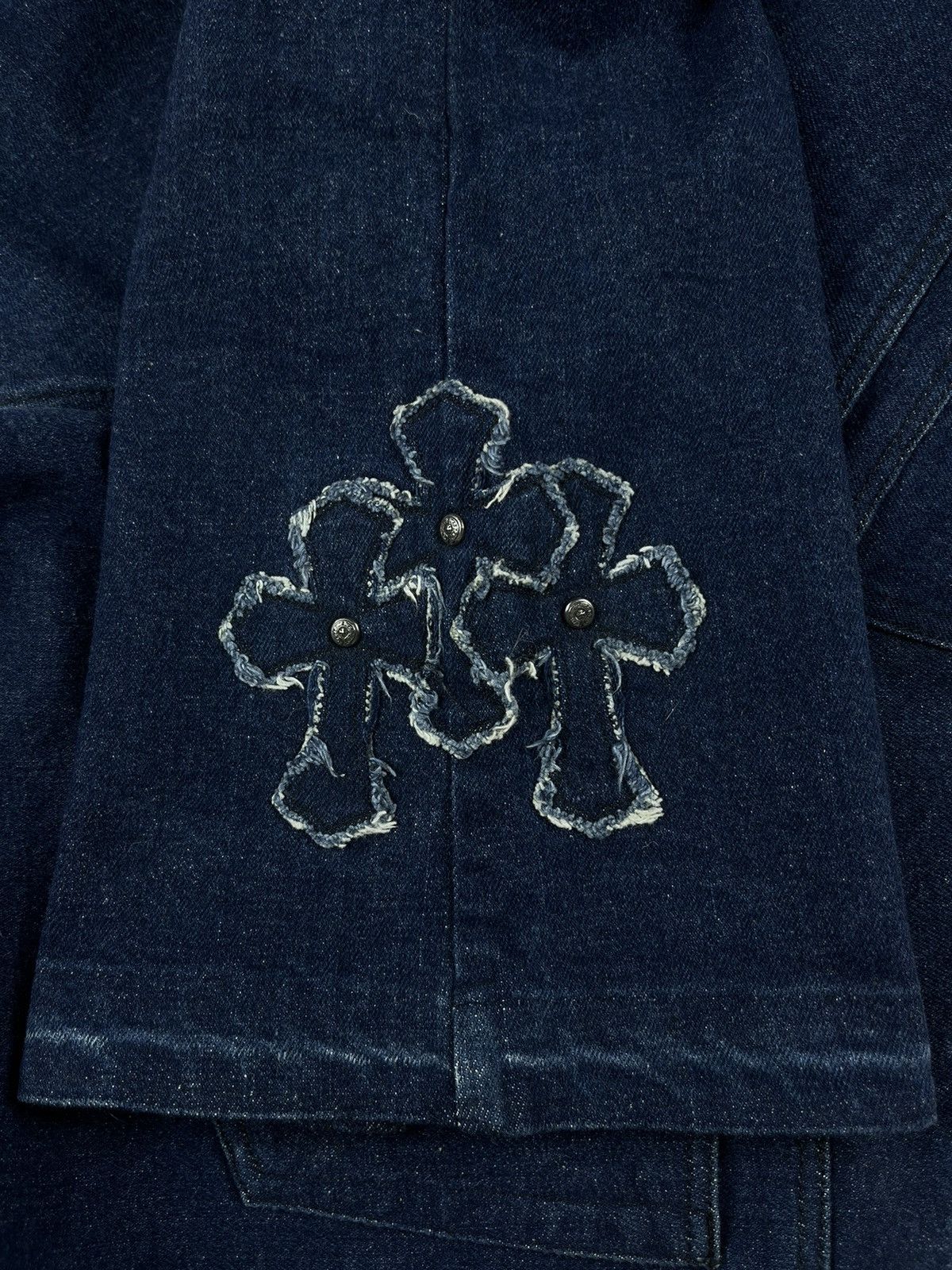 Chrome Hearts Chrome Hearts Cemetery Denim Patch Flared Stretch Jeans Size 32" / US 10 / IT 46 - 11 Thumbnail