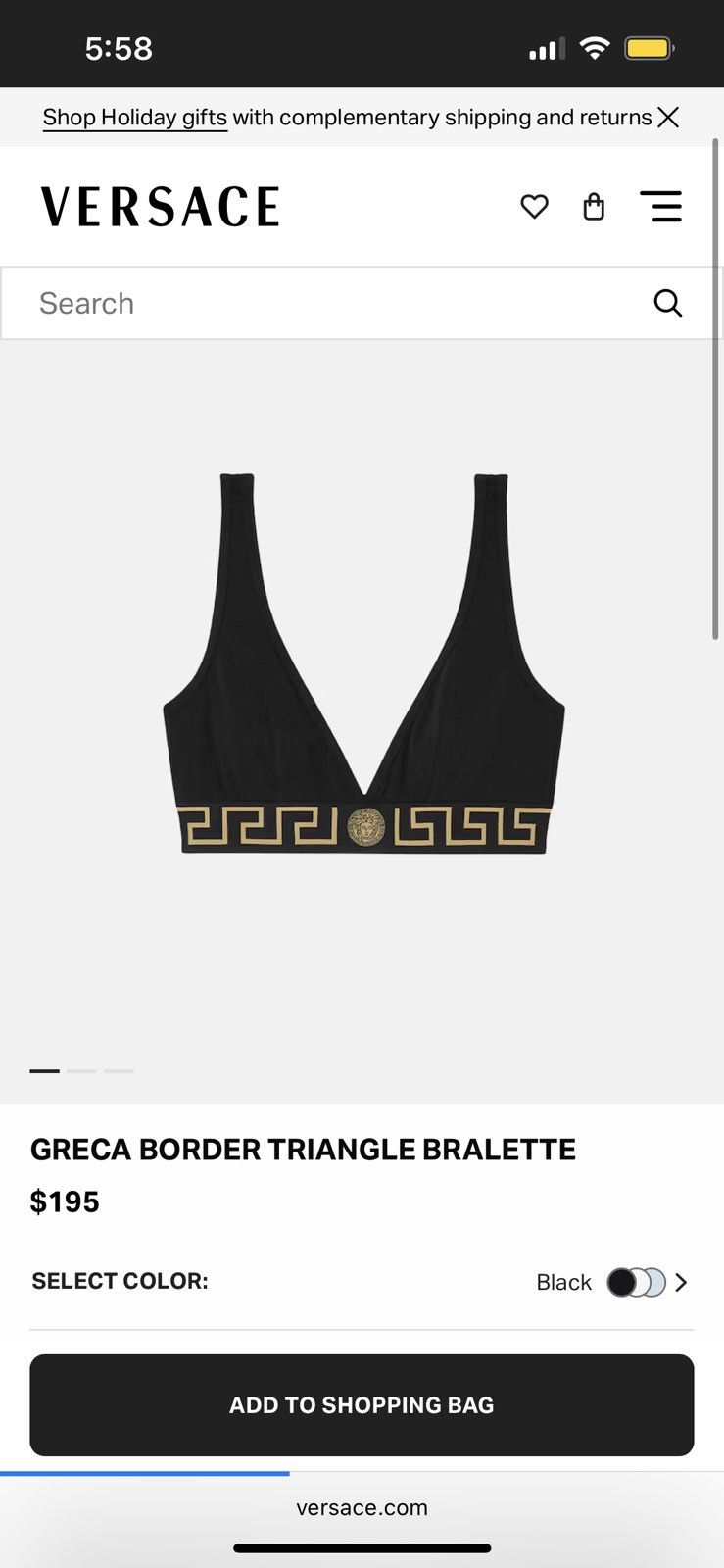 Versace Versace Greca border triangle bralette in orange Size XS / US 0-2 / IT 36-38 - 6 Thumbnail