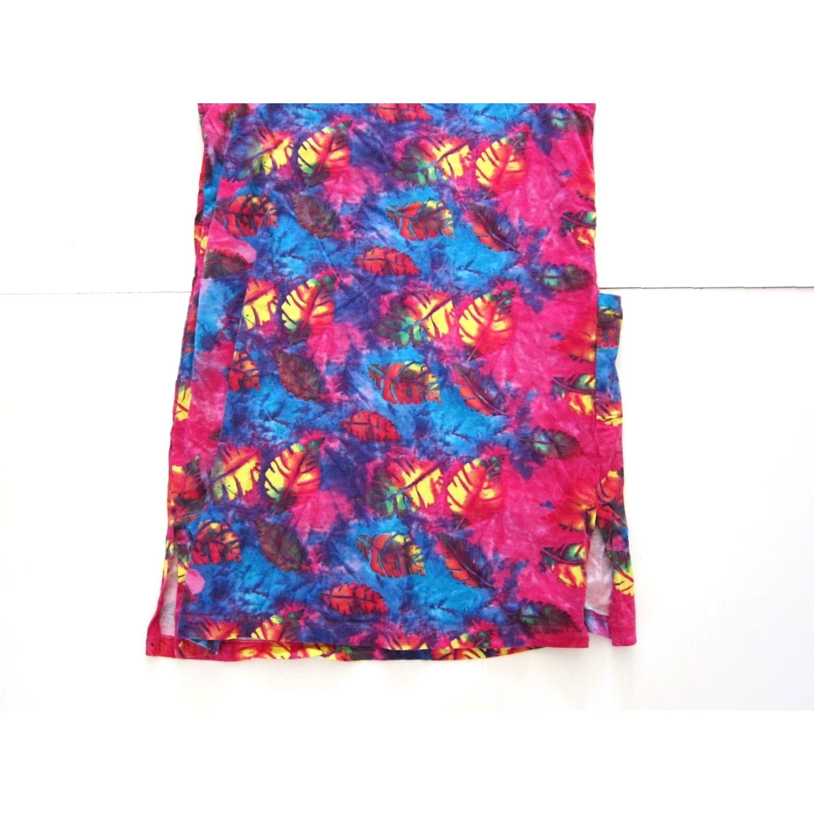 Pinko VINTAGE In Gear Resort Tank Dress L Sleeveless Pink Blue Tie Dye Cotton Stretch Pocket Dress L Size L / US 10 / IT 46 - 6 Thumbnail