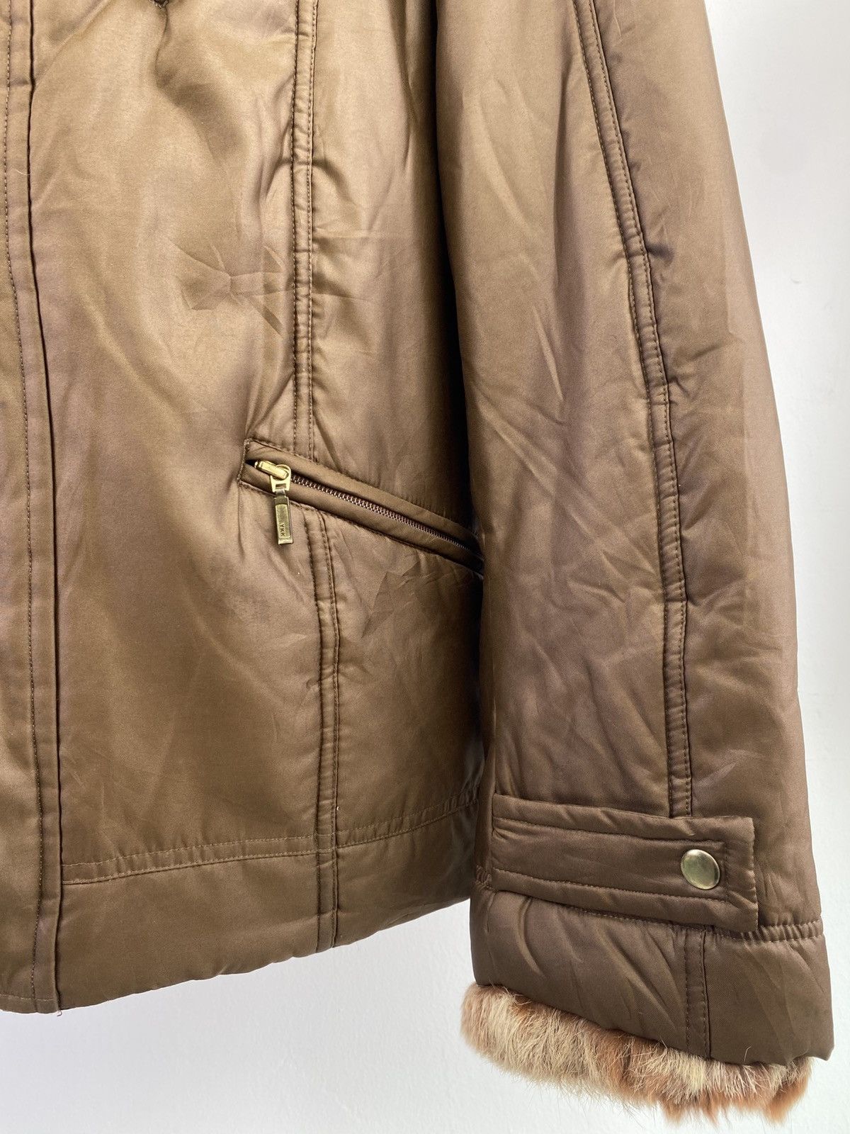 Japanese Brand 2000’s semanticdesign Fur Trimmed Collar Nylon Jacket Size US L / EU 52-54 / 3 - 4 Thumbnail
